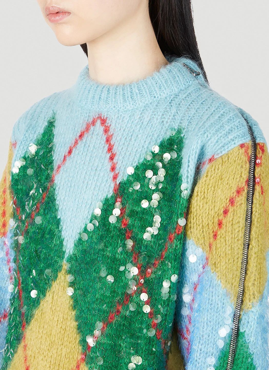 Gucci o1y0925 Crewneck Sweater in Multicolor Size XS / US 0-2 / IT 36-38 - 4 Thumbnail