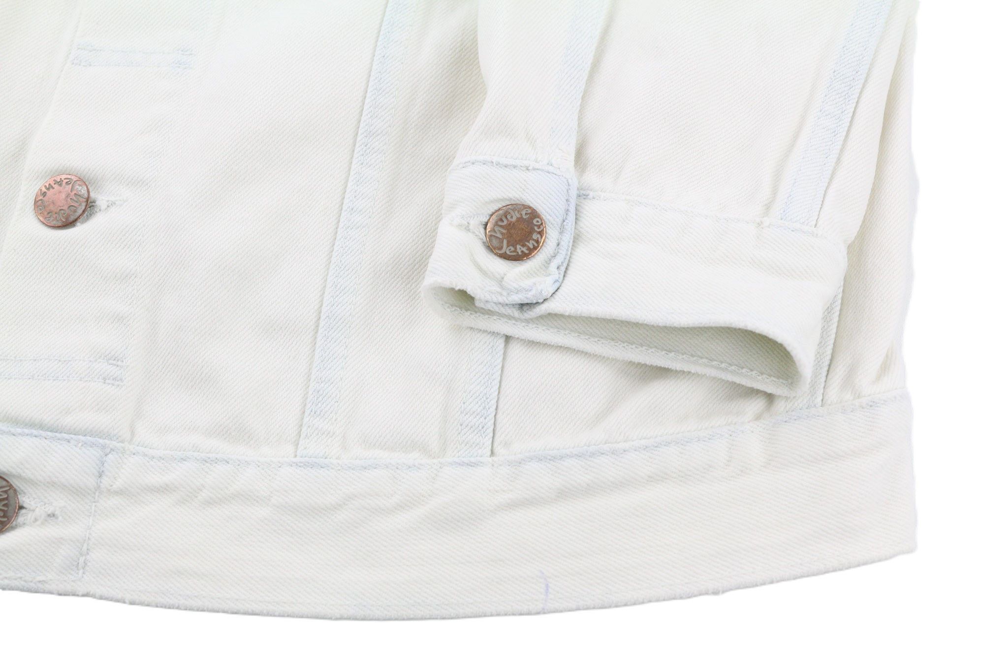 Nudie Jeans TERRY L Extreme Bleach Light Spread Logo Jacket 81028 Size US L / EU 52-54 / 3 - 5 Thumbnail