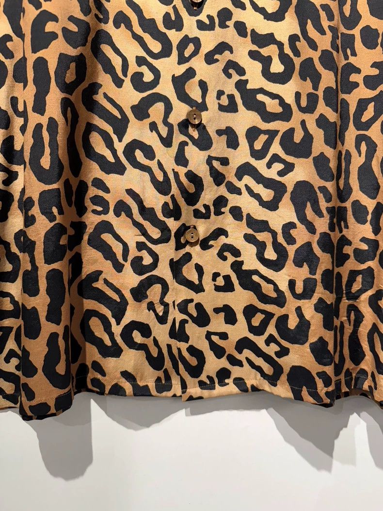 Wacko Maria WACKO MARIA Leopard Print Hawaiian Short Sleeve Shirt, Sil Size US XL / EU 56 / 4 - 4 Thumbnail