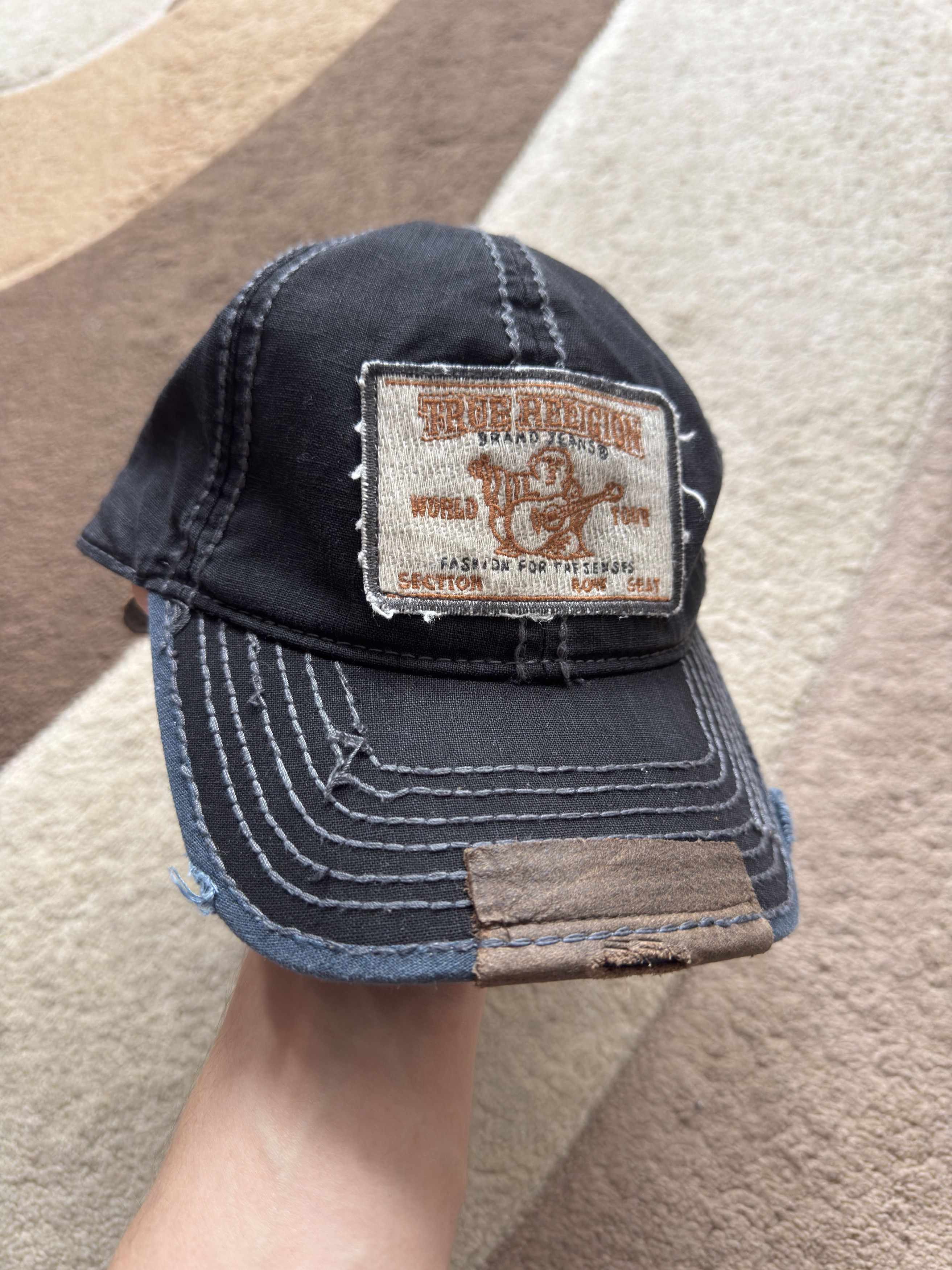 True Religion True Relgion Budha World Tour Cap Y2k Black Adjustable Size ONE SIZE - 1 Thumbnail