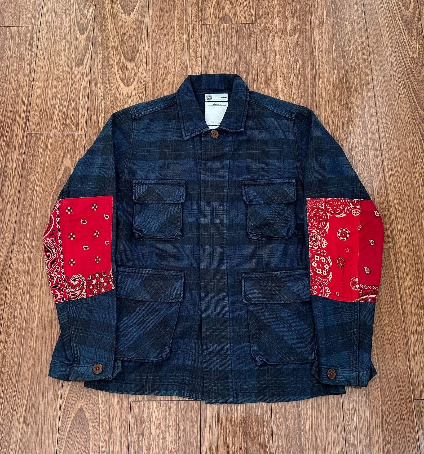Visvim visvim kilgore jkt bandana blue red Size US M / EU 48-50 / 2 - 1 Thumbnail
