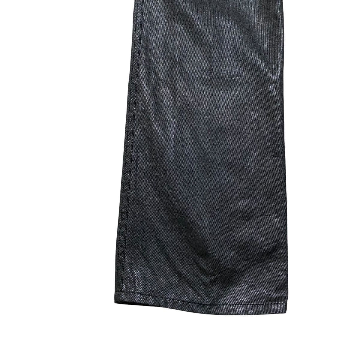 5351 POUR LES HOMMES 5351 Pour Les Hommes Black Waxed Cargo Pants Size US 30 / EU 46 - 9 Thumbnail