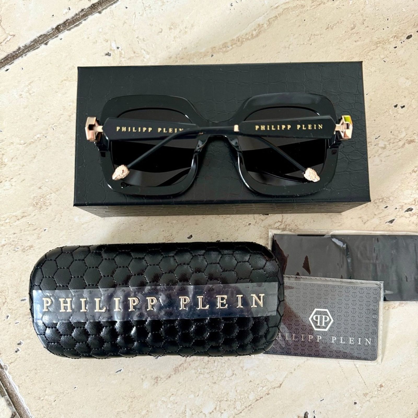 Philipp Plein New Philipp Plein Queen SPP065S Col0700 Sunglasses Authentic Size ONE SIZE - 2 Thumbnail