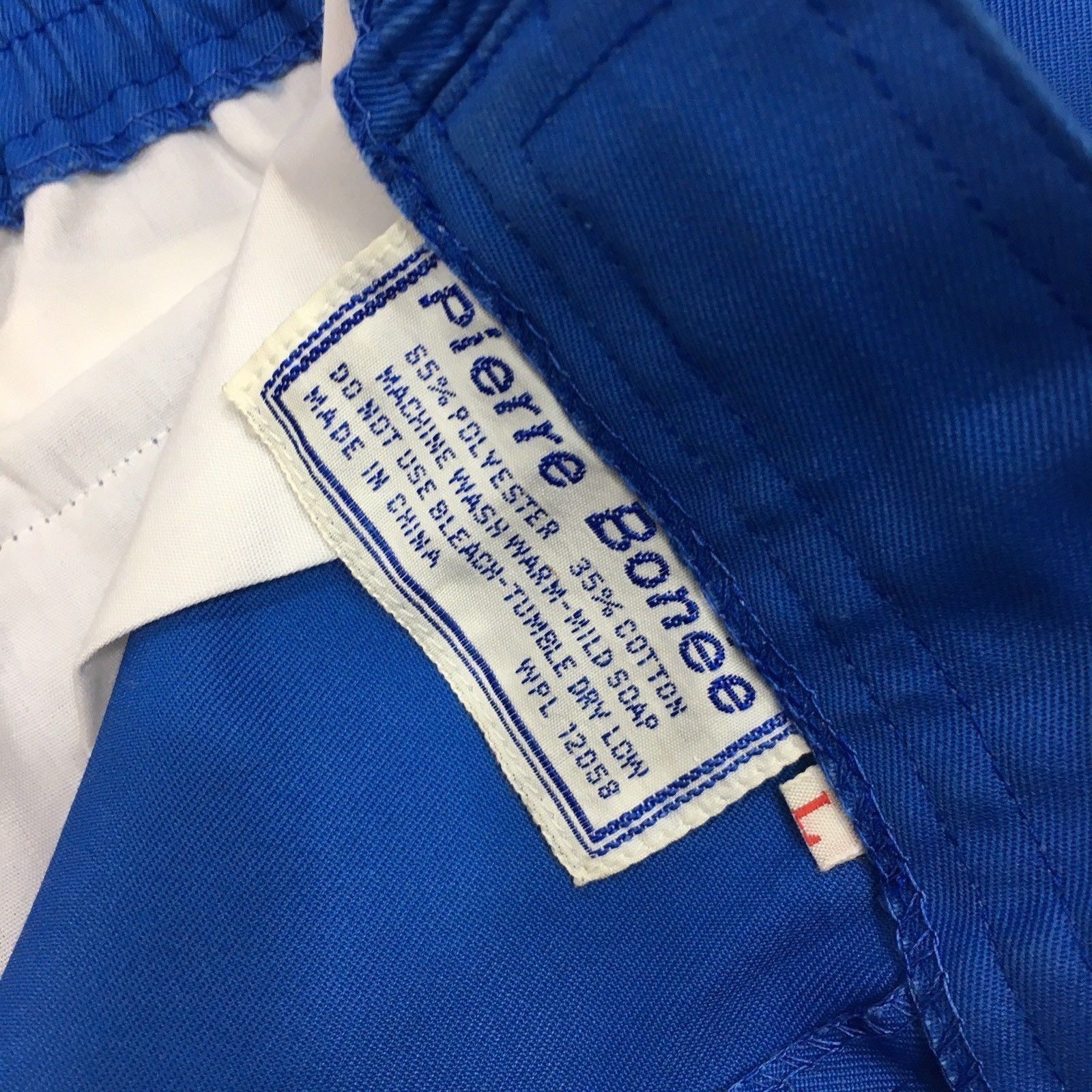 Other 2 pc Vtg Pierre Bonee Blue Gabardine Yellow Track Suit Size US M / EU 48-50 / 2 - 9 Thumbnail