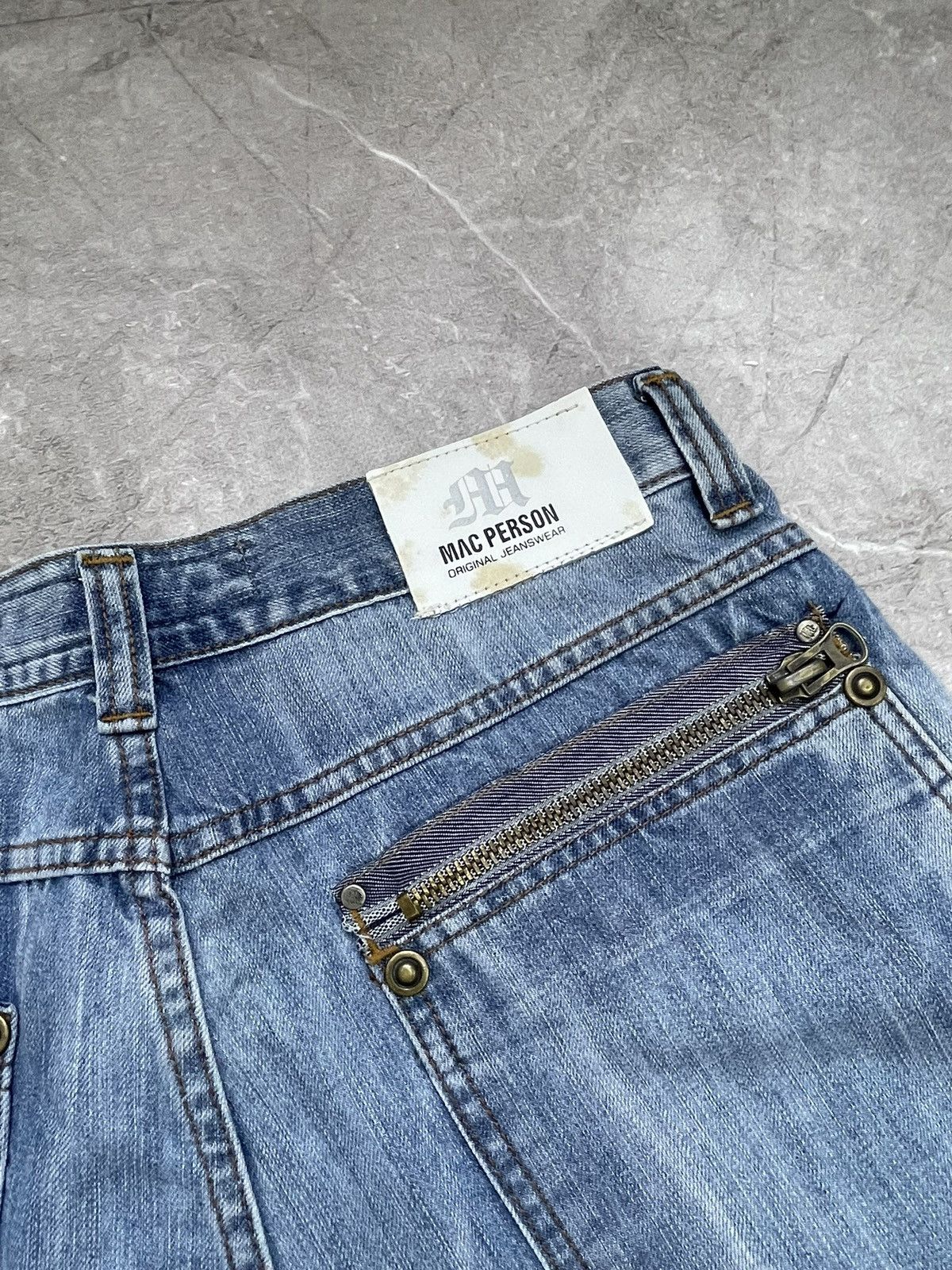 Tornado Mart baggy cargo denim distressed y2k pants tornado mart style Size US 31 - 13 Thumbnail