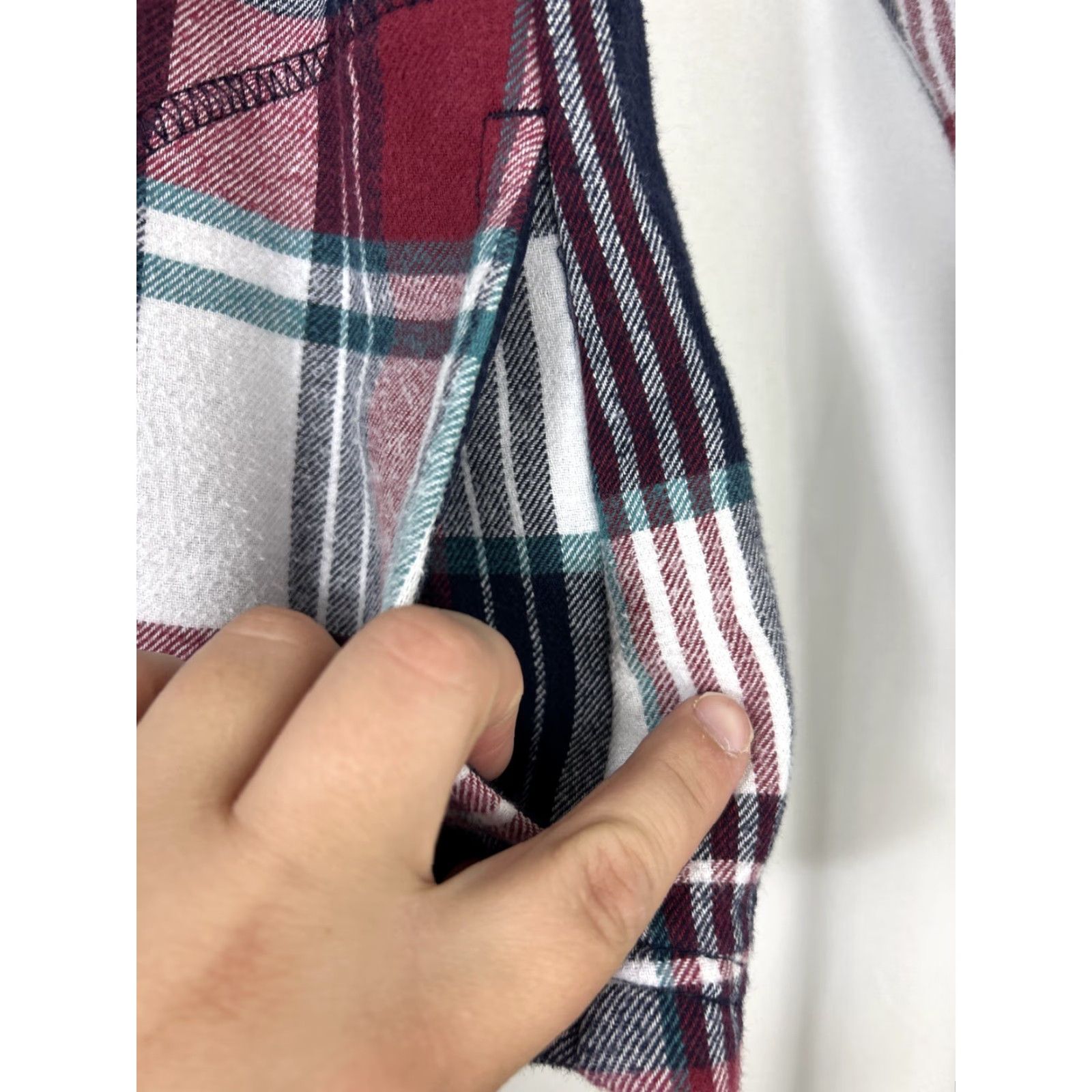 Orvis Orvis Womens Small Snap Shacket Red Blue Plaid Shirt Jacket Size S / US 4 / IT 40 - 7 Thumbnail