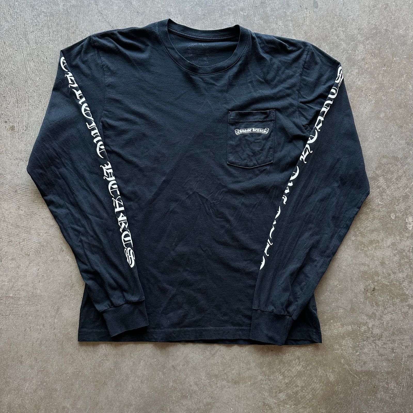 90s CHROME HEARTS FUCK YOU ダガーサーマルロンT CHROME HEARTS クロムハーツ OLD Dagger Thermal L/S Tee FUCK