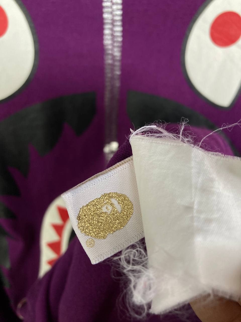 Bape Bape WGM Purple Camo Shark Tee Size US S / EU 44-46 / 1 - 11 Thumbnail