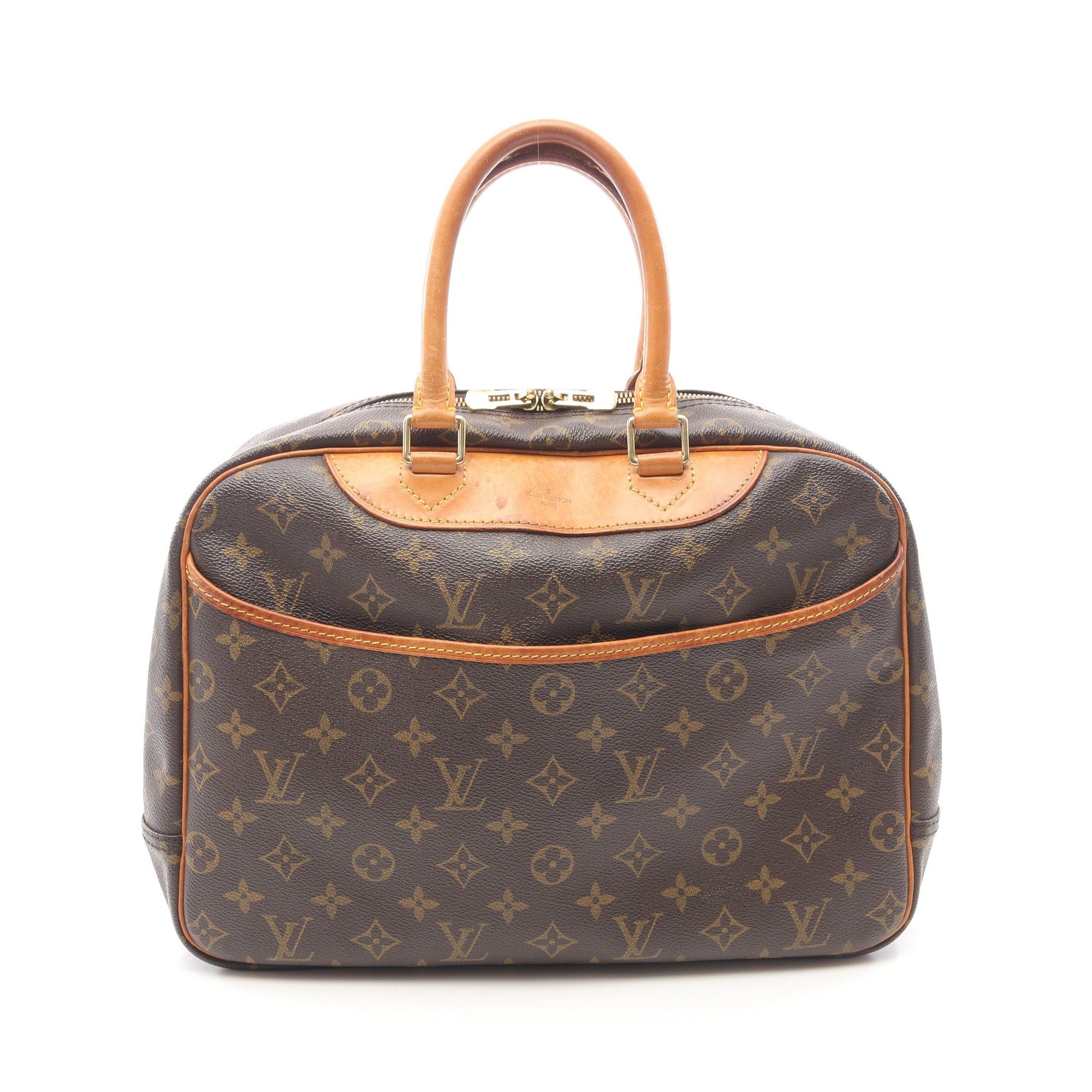 Louis Vuitton Louis Vuitton Deauville Bowling Vanity Monogram Handbag Leather Brown Size ONE SIZE - 1 Thumbnail