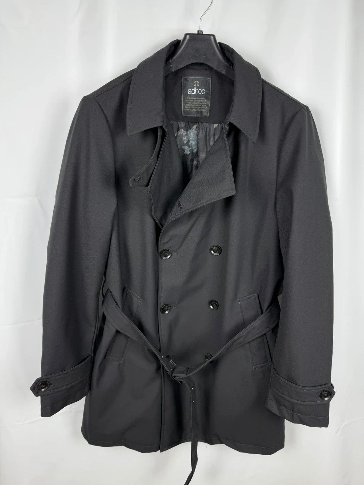 Other Adhoc Men Trench Coat Warm Belted Polyester size 50 Size US M / EU 48-50 / 2 - 1 Thumbnail