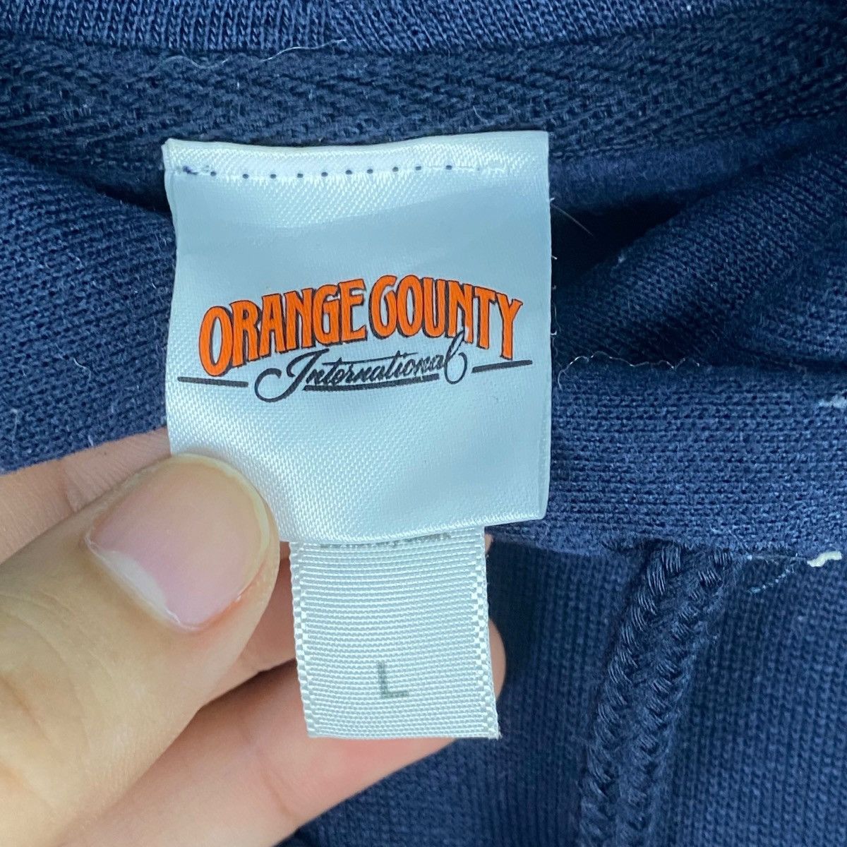 Other Vintage Orange County Hoodie Sweater Big Logo Navy Blue Size US L / EU 52-54 / 3 - 5 Thumbnail