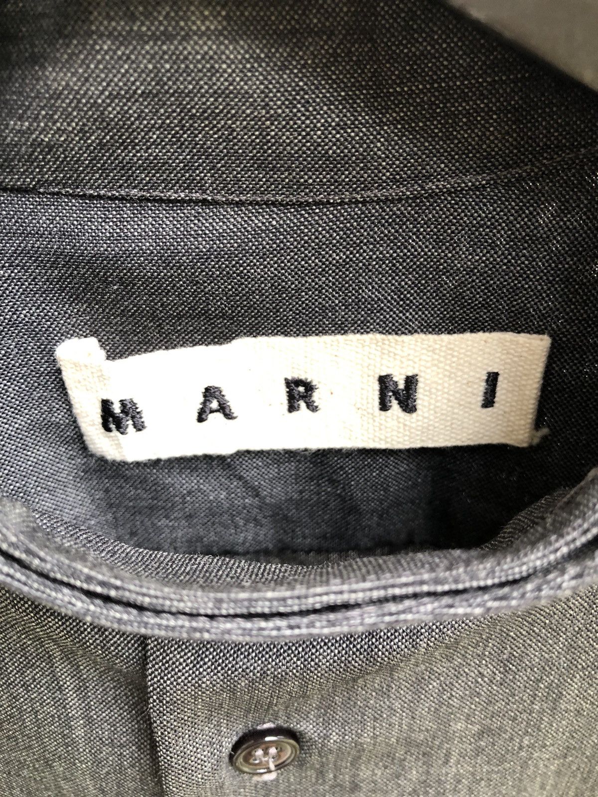 Designer × Marni Vintage Marni Mandarin Collar L/S Button Size US S / EU 44-46 / 1 - 7 Thumbnail