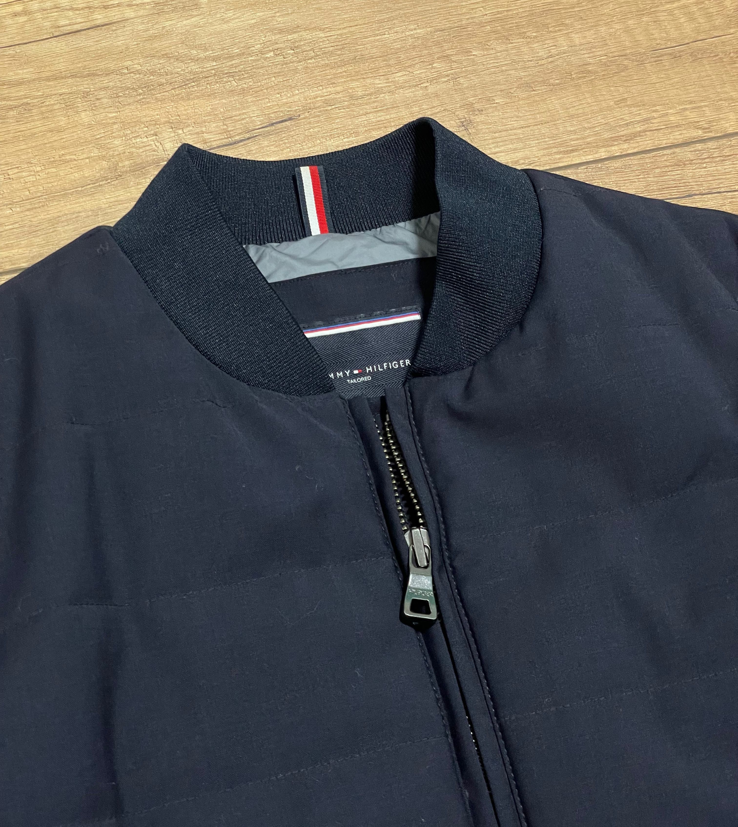 Tommy Hilfiger Tommy Hilfiger Tailored Navy Blue Insulated Bomber Jacket Size US M / EU 48-50 / 2 - 4 Thumbnail