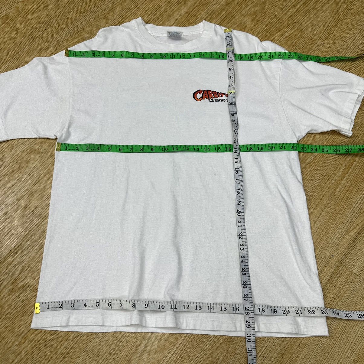 Vintage Vintage Hanes Made In Usa Carritt Racing TShirt A819 Size US XL / EU 56 / 4 - 7 Thumbnail
