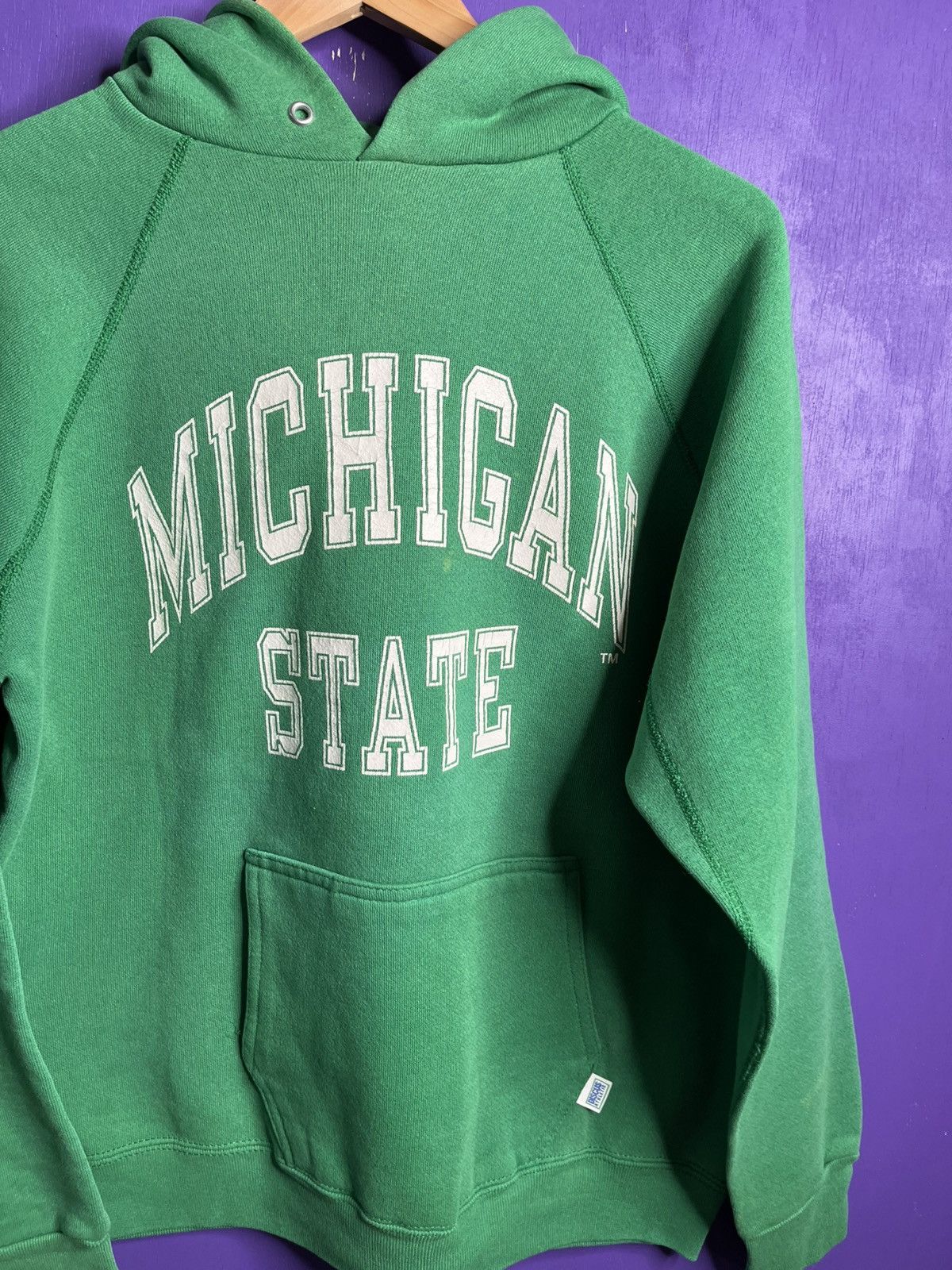 Vintage Vintage 80s Michigan state spellout hoodie Size US M / EU 48-50 / 2 - 3 Thumbnail