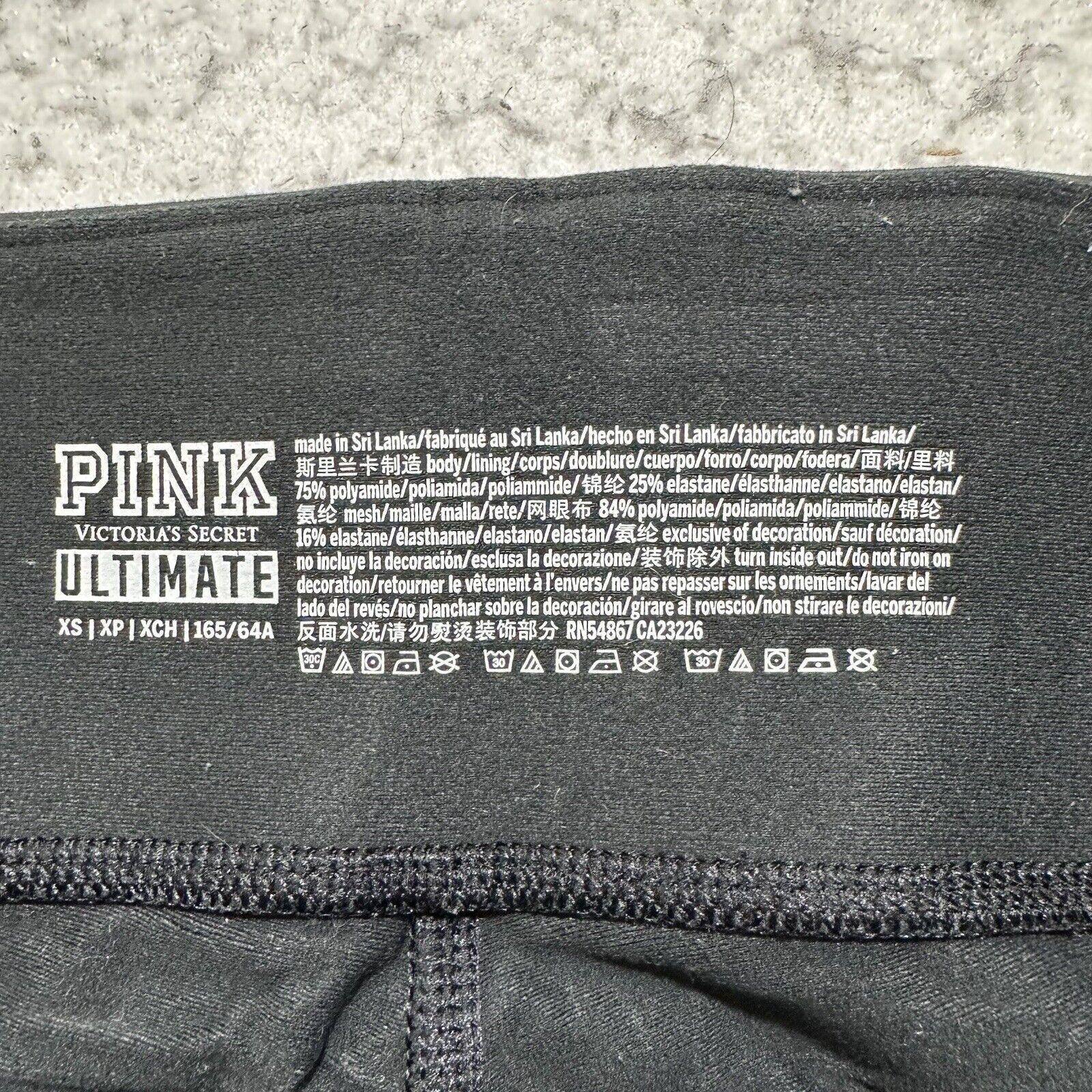 Victoria's Secret Victoria’s Secret Pink XS Athletic Stretch Ankle Leggings Size 26" / US 2 / IT 38 - 4 Thumbnail