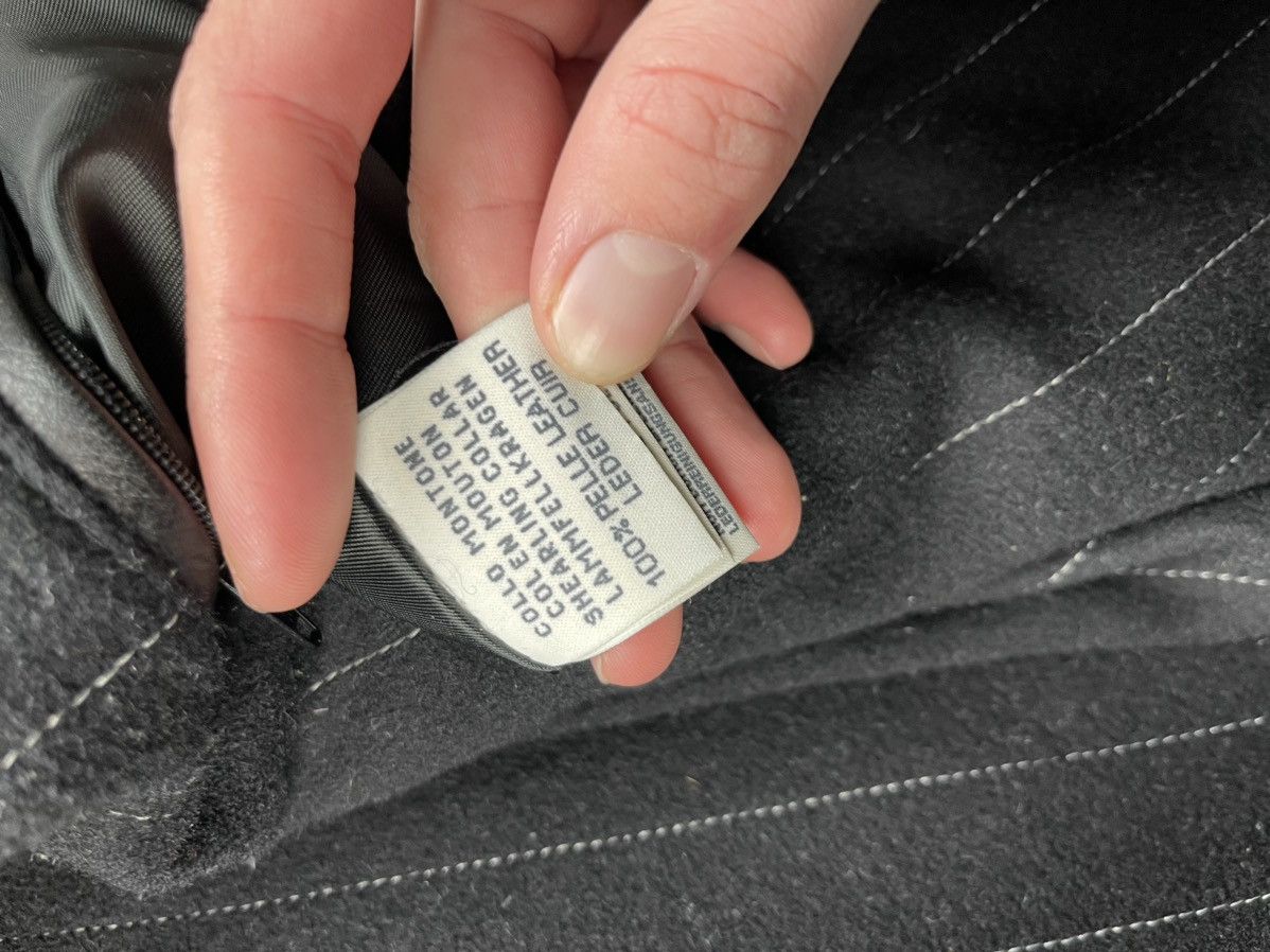 Genuine Leather × Gimo's Gimo's Luxury Black Cashmere Lining Leather Bomber Jacket Size US XL / EU 56 / 4 - 19 Thumbnail