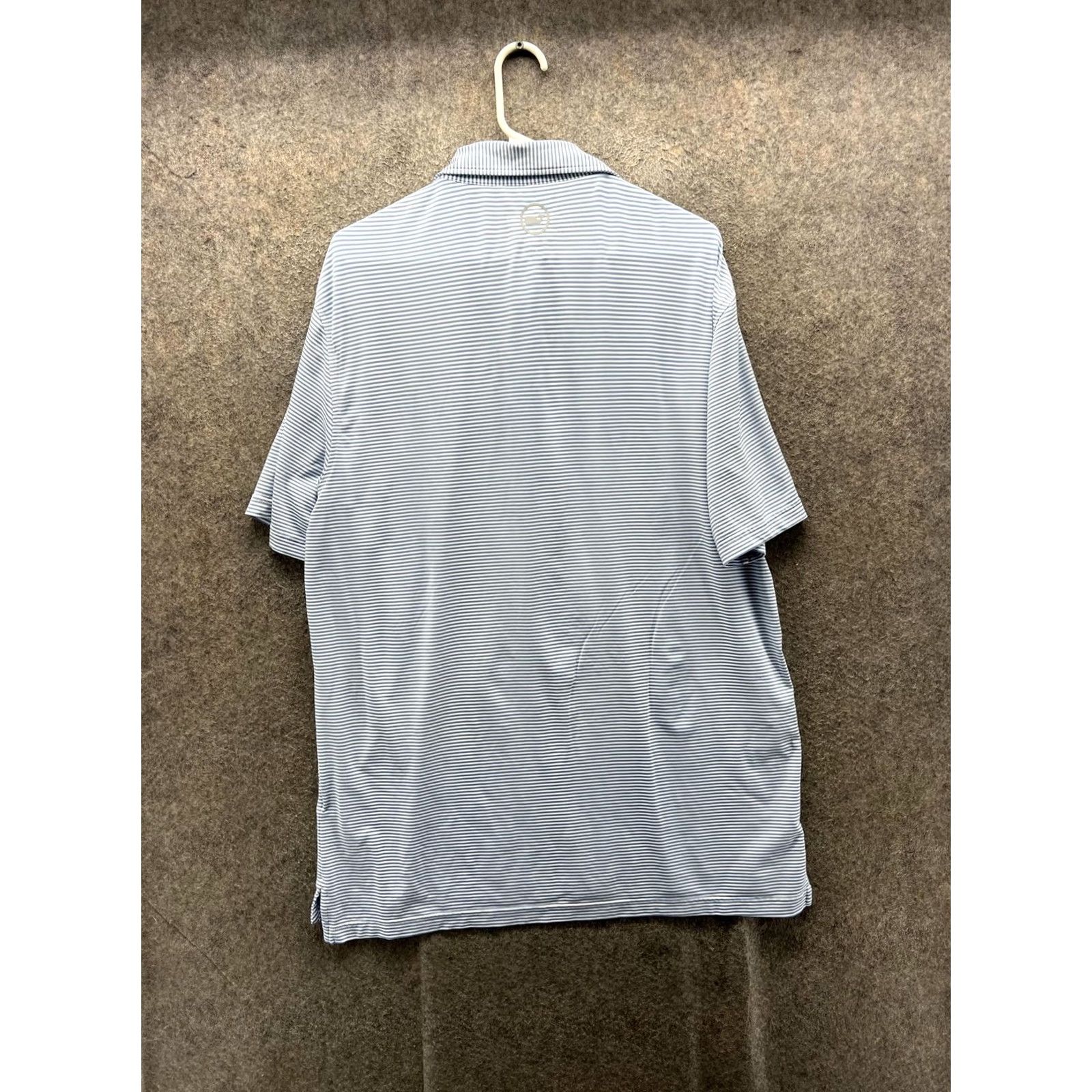 Vineyard Vines Vineyard Vines Jim Nantz Polo Shirt Mens 2XL Blue Stripe Golf Performance Shirt Size US XXL / EU 58 / 5 - 7 Thumbnail