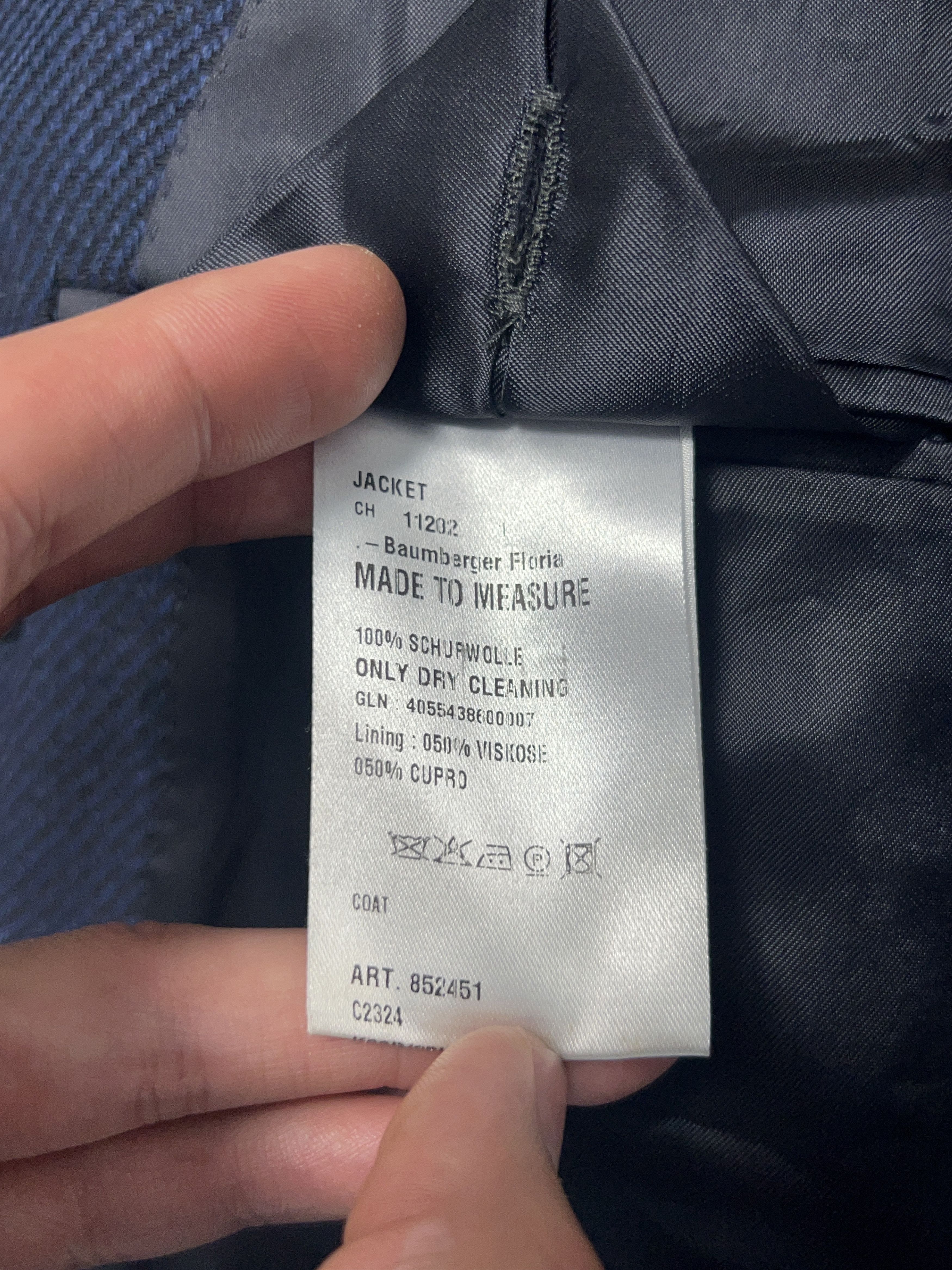 SCABAL Die Manufaktur Double Breasted Coat Jacket Wool Size 46/48R Size US S / EU 44-46 / 1 - 14 Thumbnail