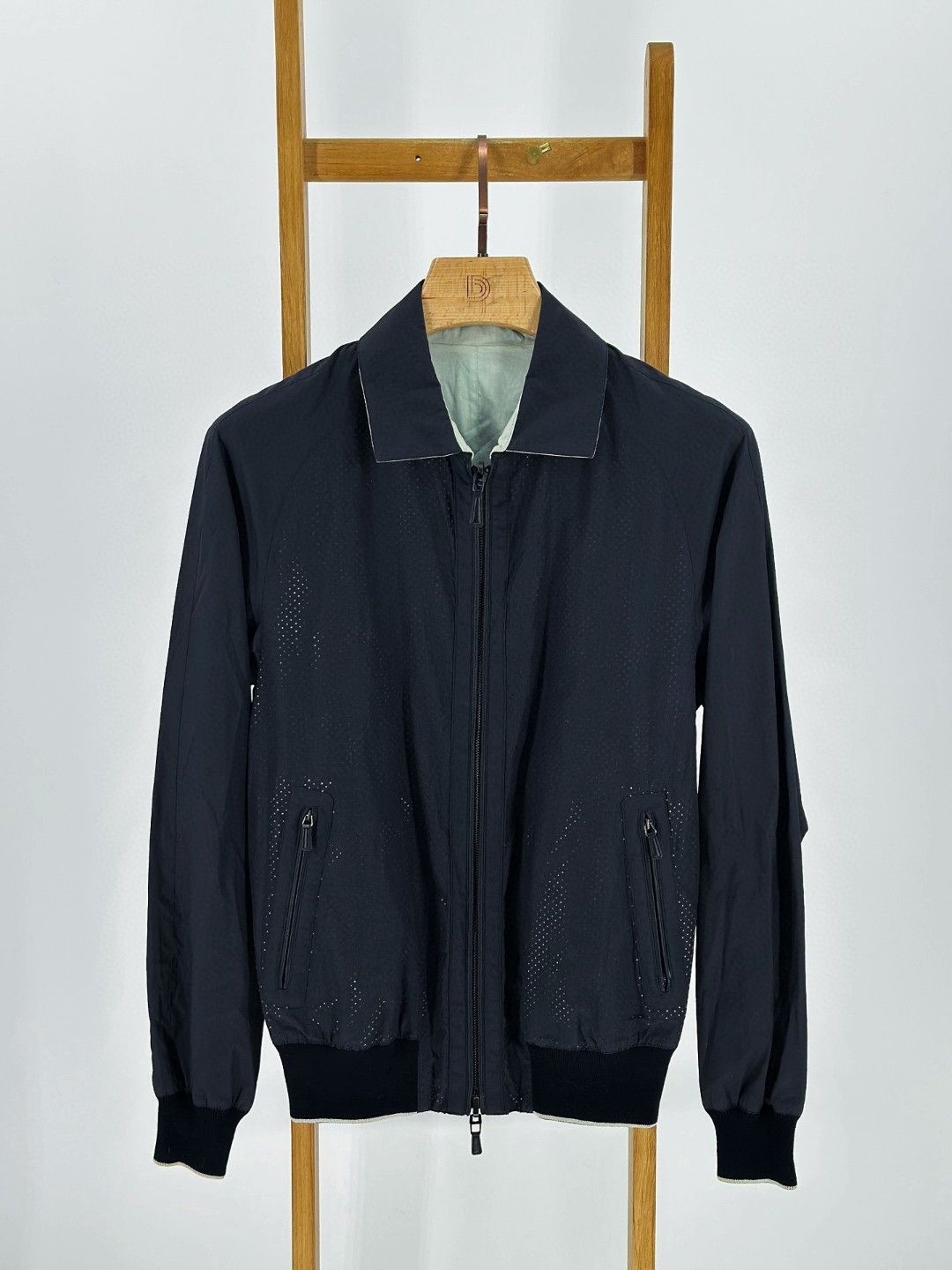 Ermenegildo Zegna Ermenegildo Zegna Dark Blue Casual Jacket Size US S / EU 44-46 / 1 - 1 Thumbnail