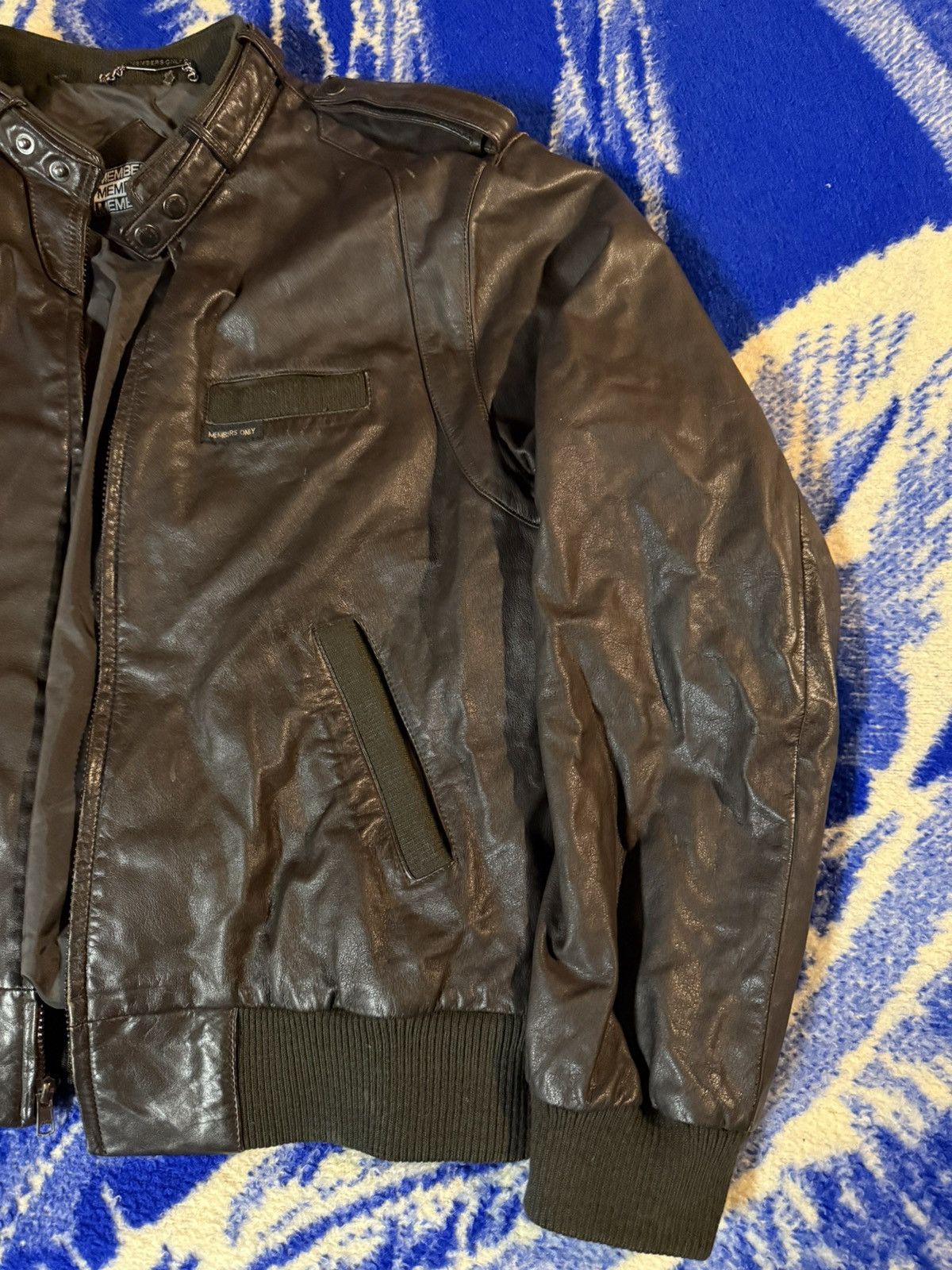 Members Only Members only brown leather bomber jacket Size US M / EU 48-50 / 2 - 3 Thumbnail