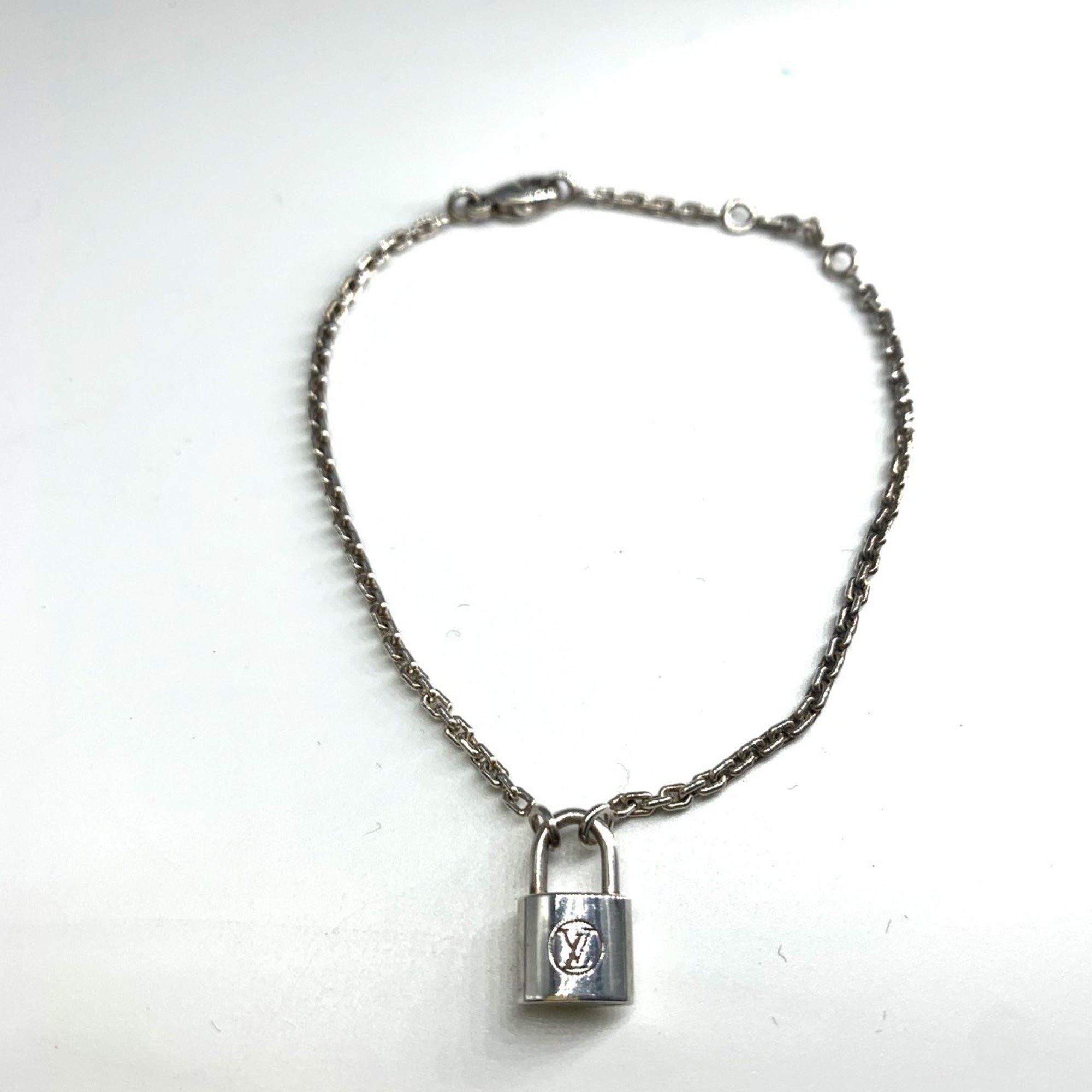 Louis Vuitton Louis Vuitton Bracelet Silver Lockit Q95450 Ag925 Padlock Charm LOUIS VUITTON Size ONE SIZE - 1 Thumbnail