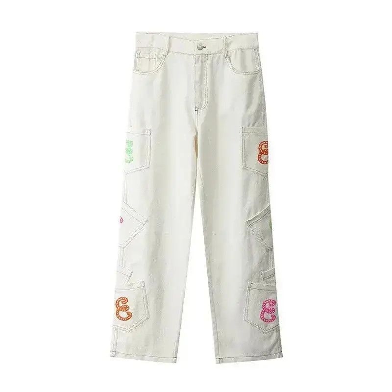 Japanese Brand Retro hip hop streetwear straight pants jeans Size US 32 / EU 48 - 3 Thumbnail