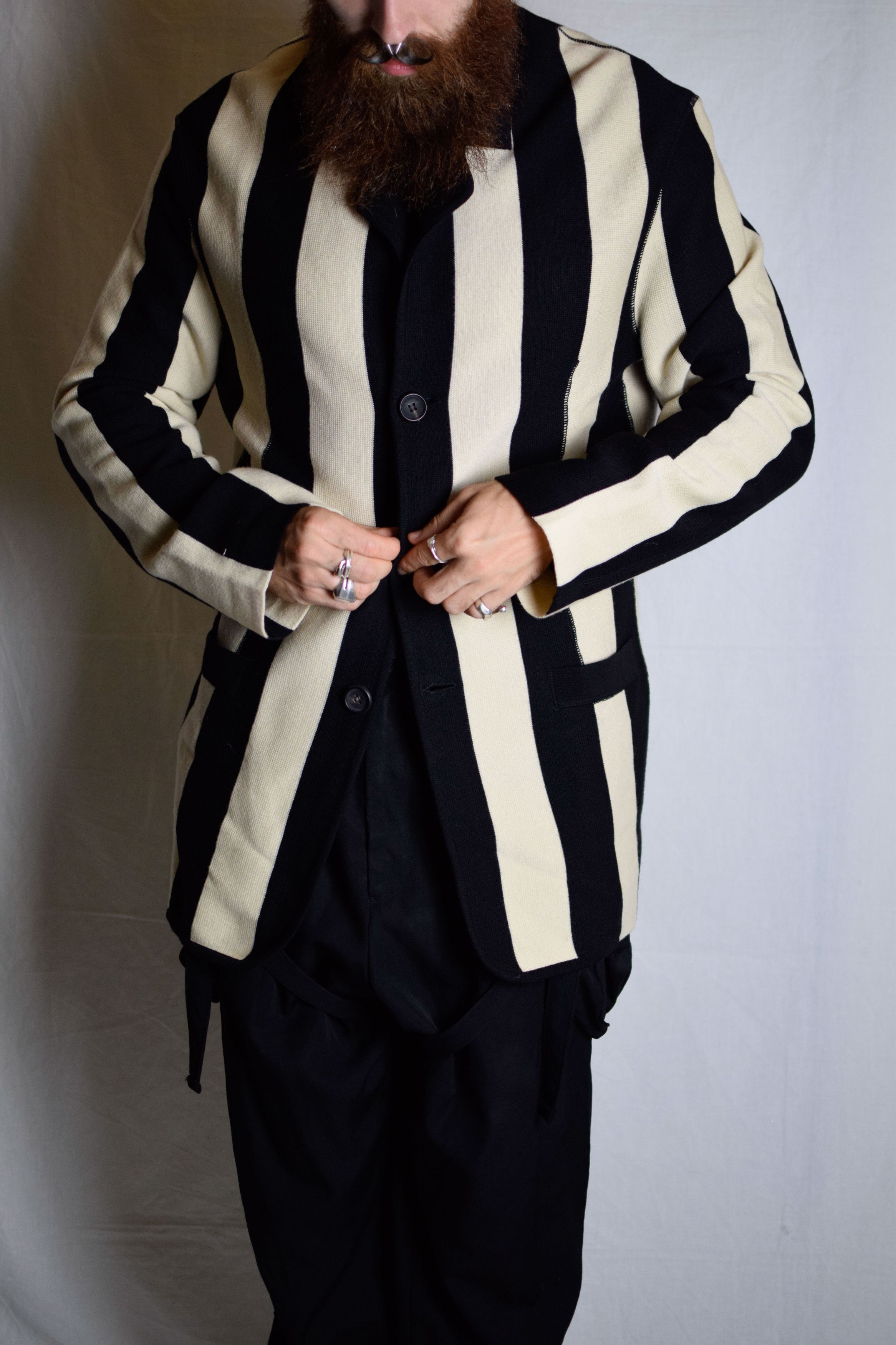 Yohji Yamamoto YYPH Archive Striped Blazer Size 50R - 5 Thumbnail