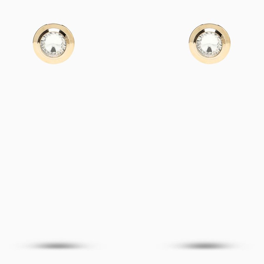 Miu Miu o1d2blof0924 Size: OS / Zirconia Earrings With Cubic in Meta Size ONE SIZE - 1 Thumbnail
