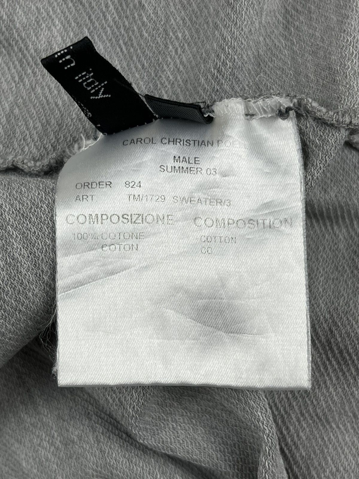 Carol Christian Poell SS03 Carol Christian Poell Sleeveless Tank Top Size US S / EU 44-46 / 1 - 6 Thumbnail