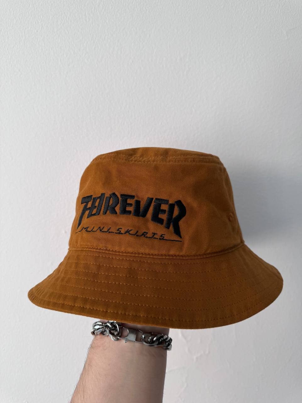 image of Kapital Forever Miniskirts Bucket Hat in Light Brown, Men's