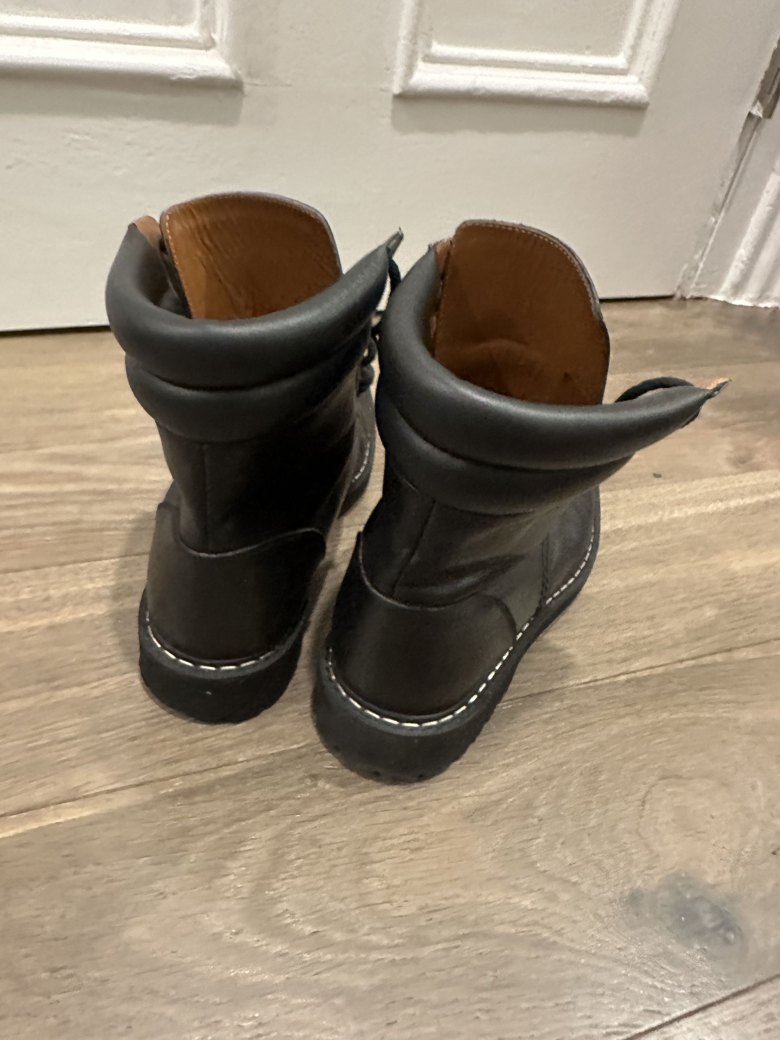 Givenchy Givenchy Black Leather Combat Army Boots Size US 10 / EU 43 - 6 Thumbnail