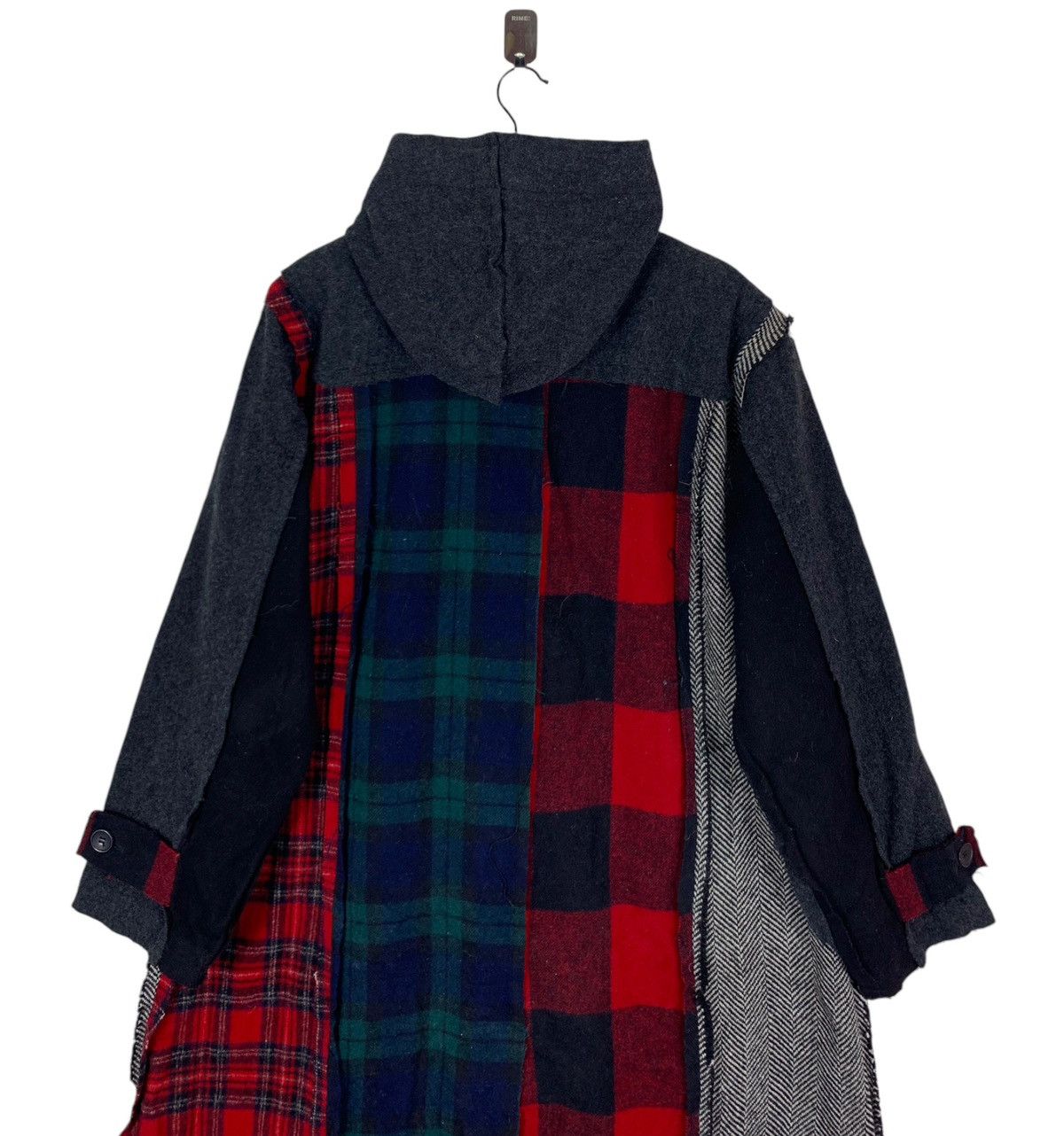 Designer × Issey Miyake × Vintage Vintage Patchwork Rebuild Duffle Overcoat Size US L / EU 52-54 / 3 - 6 Thumbnail