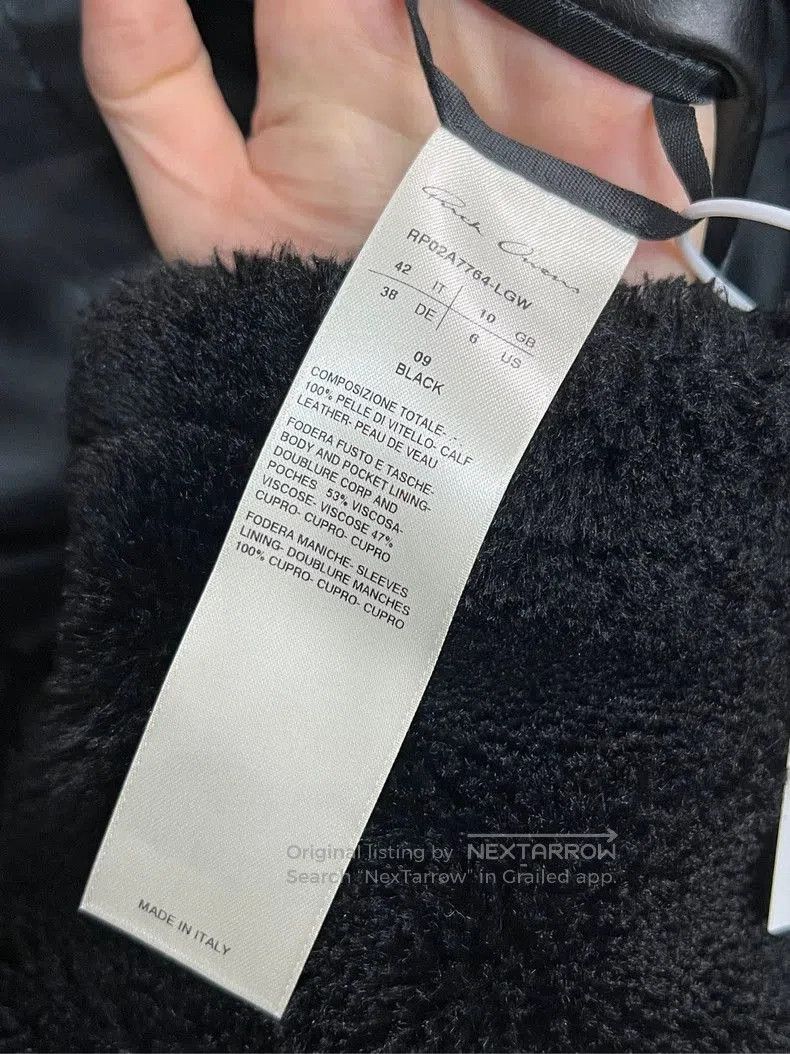 Rick Owens rick owens leather blazer in black. Size US M / EU 48-50 / 2 - 4 Thumbnail