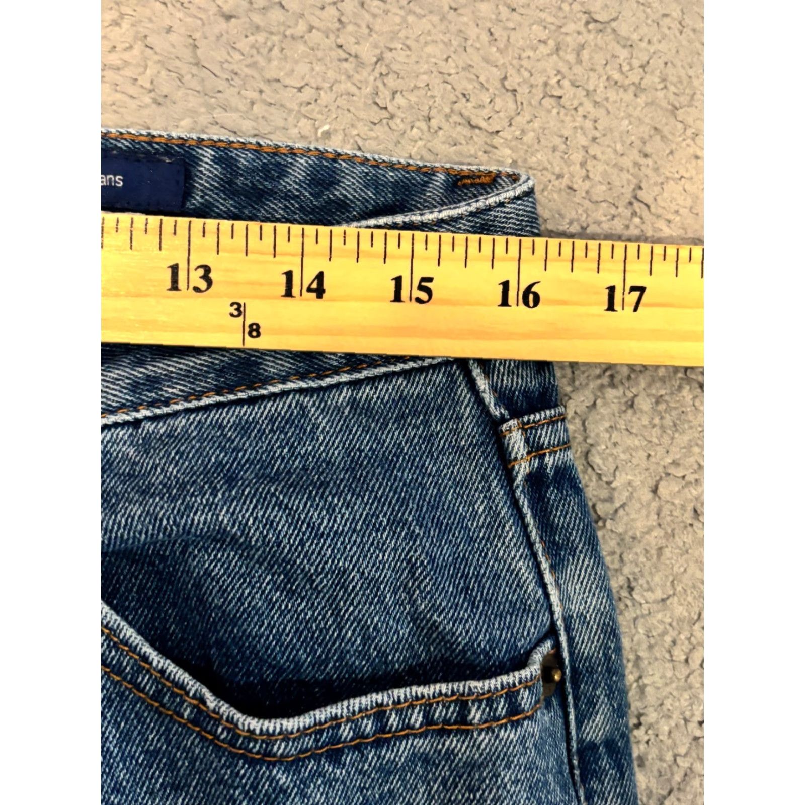 Denime VINTAGE Peter Manning Jeans Mens 32x29 Slim Fit Stretch Blue Denim PMNYC Size US 32 / EU 48 - 4 Thumbnail