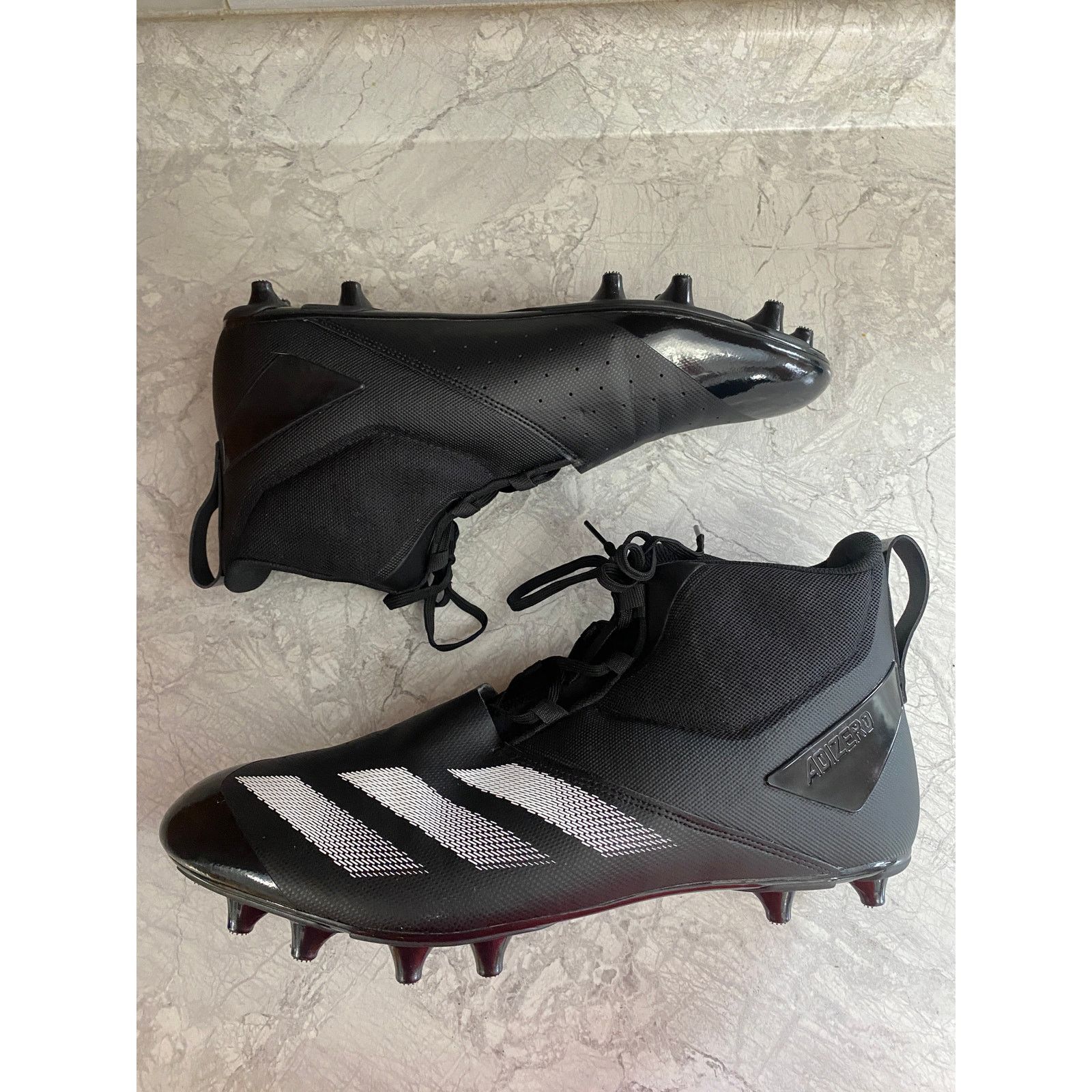 Adidas Adidas Black and White Football Cleats Size 15 Size US 15 / EU 48 - 7 Thumbnail