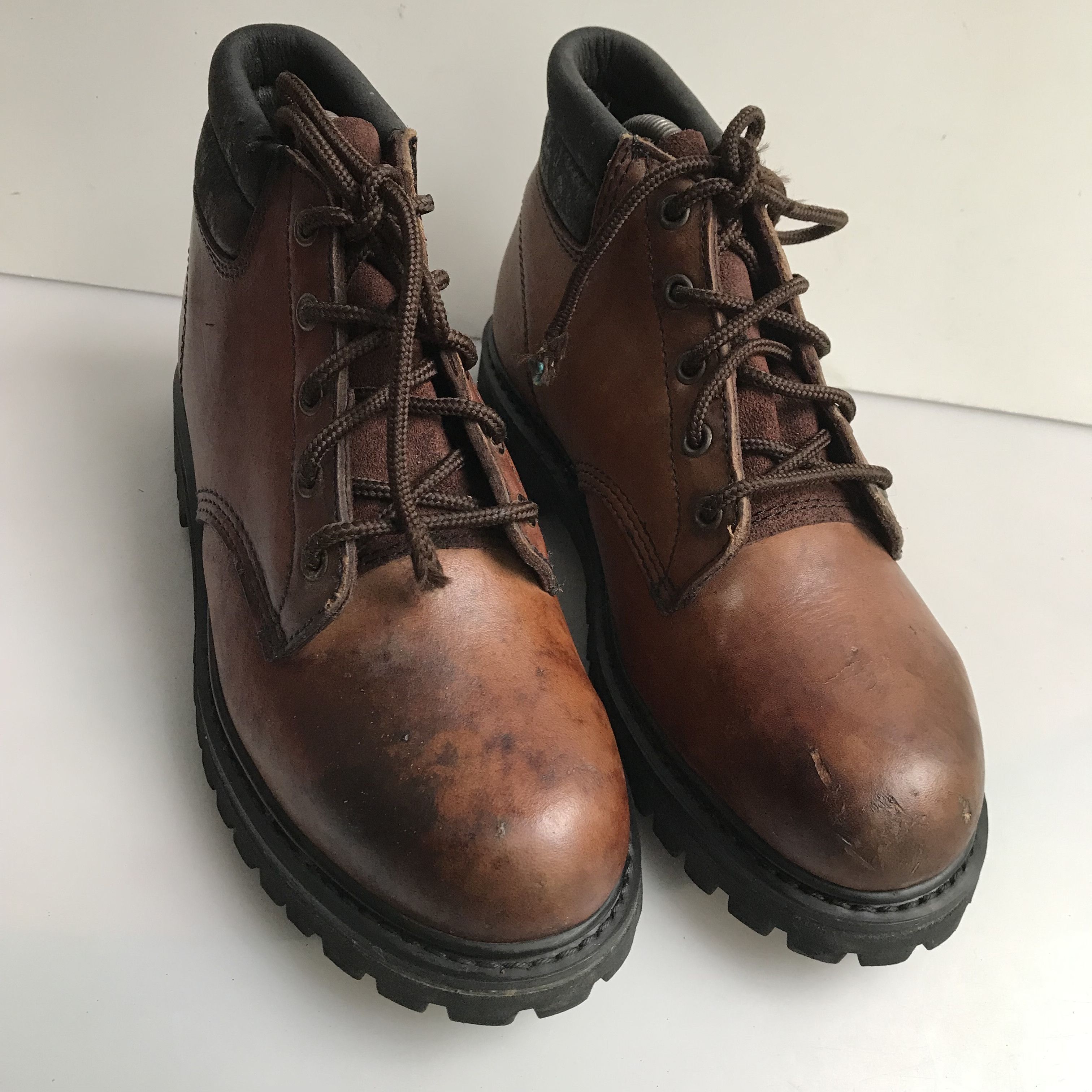 Red Wing Redwing Dunoon Us saxon Boots leather brown steel toe boots Size US 8 / EU 41 - 7 Thumbnail