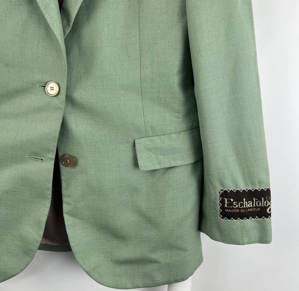 Gucci Gucci/Green Gold Logo Embroidered Blazer K12 Size XS / US 0-2 / IT 36-38 - 4 Thumbnail