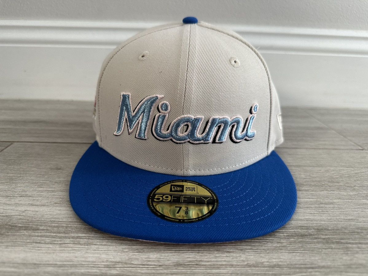 Miami Marlins Hat Club New Era Calle Ocho Word Fitted 7 3/8