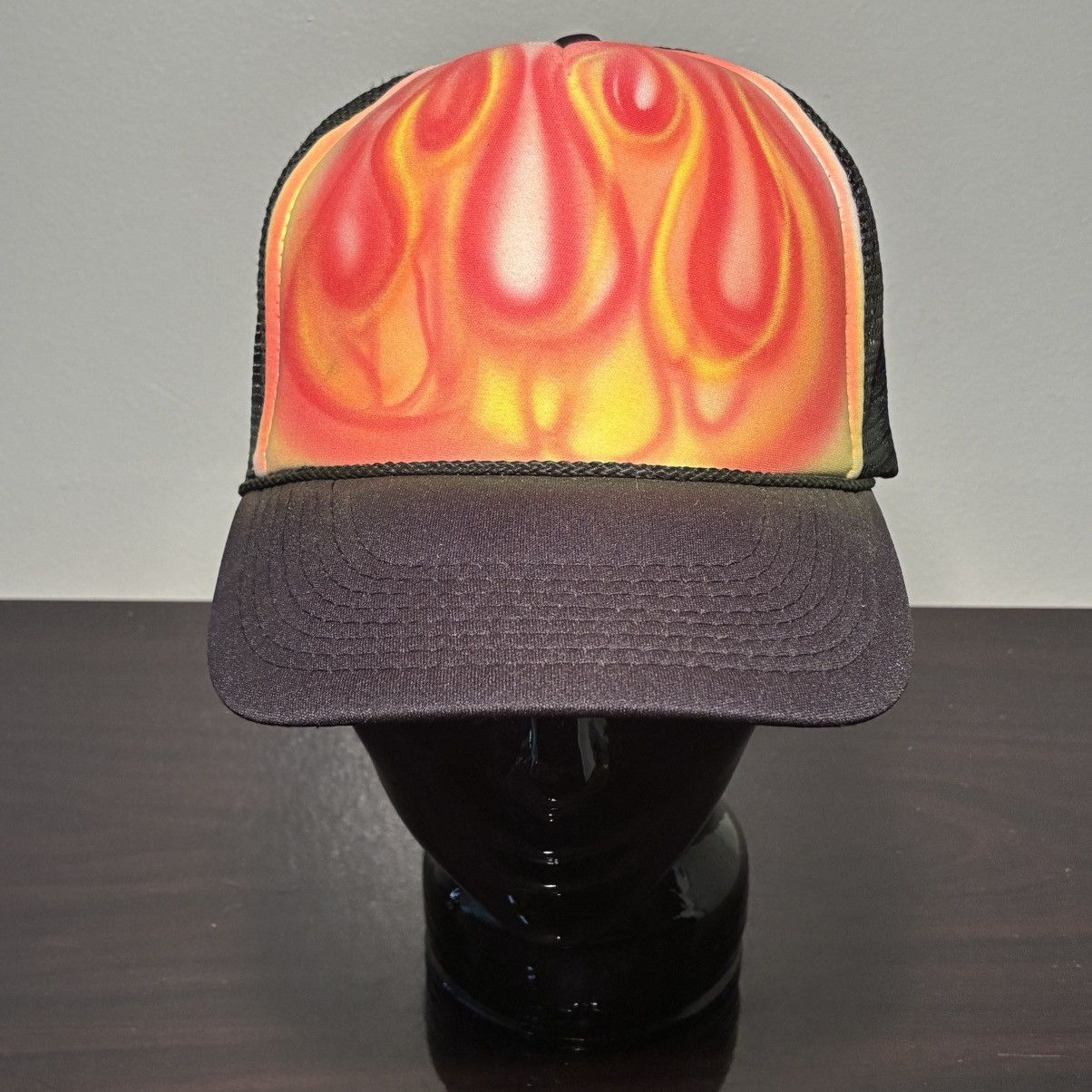 Other 90s Nissin Flame graffiti Trucker Hat Size ONE SIZE - 1 Thumbnail