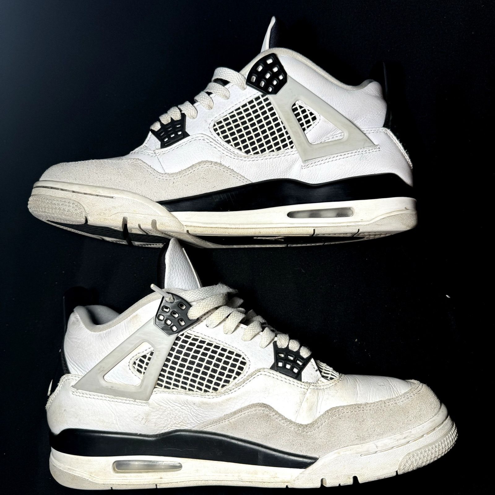 Jordan Brand × Nike Size 11 - Nike Air Jordan 4 Retro Military Black Men's Shoes Size US 11 / EU 44 - 3 Thumbnail