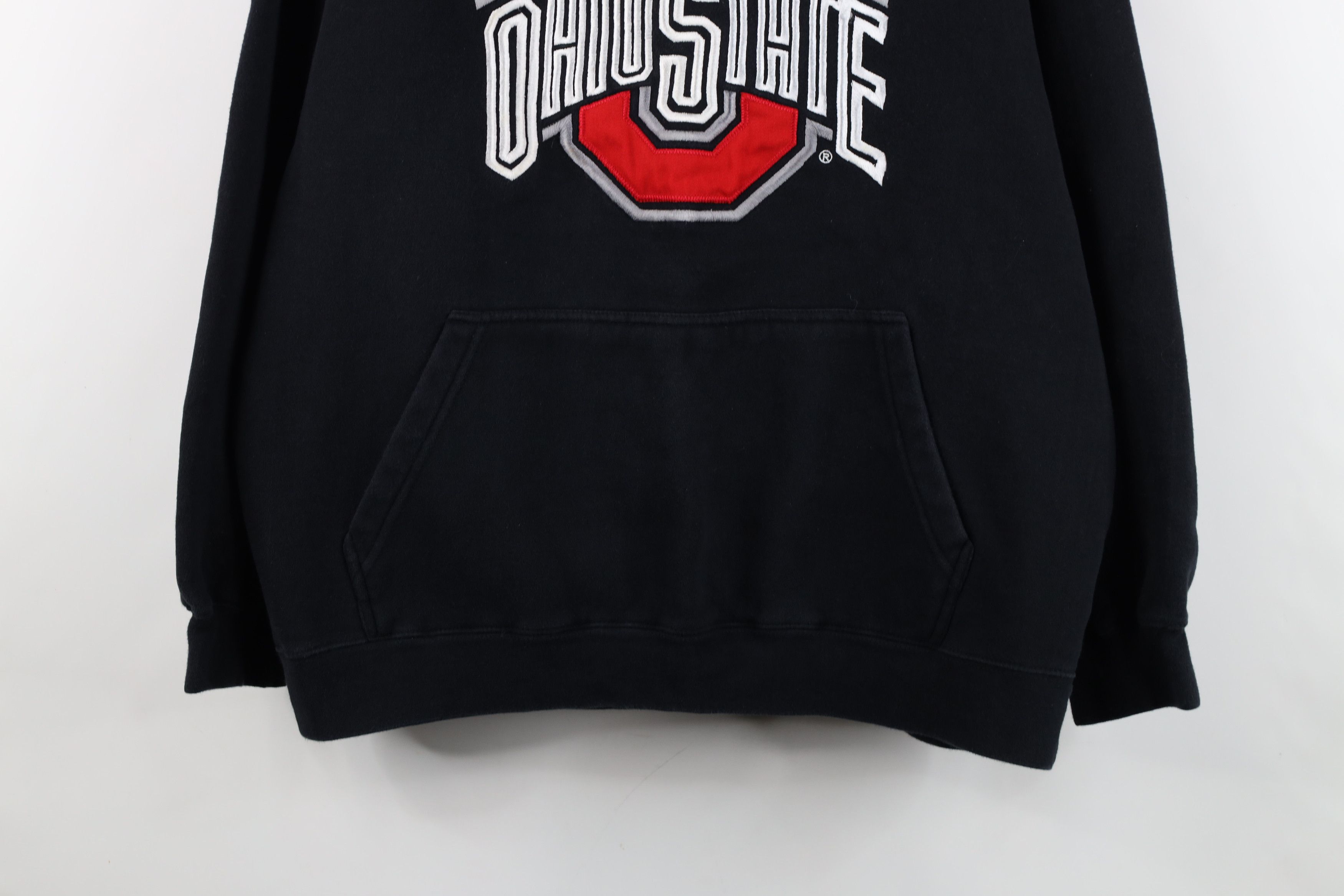 Vintage Vintage 90s Ohio State University Boxy Fit Hoodie Sweatshirt Size US XL / EU 56 / 4 - 3 Thumbnail