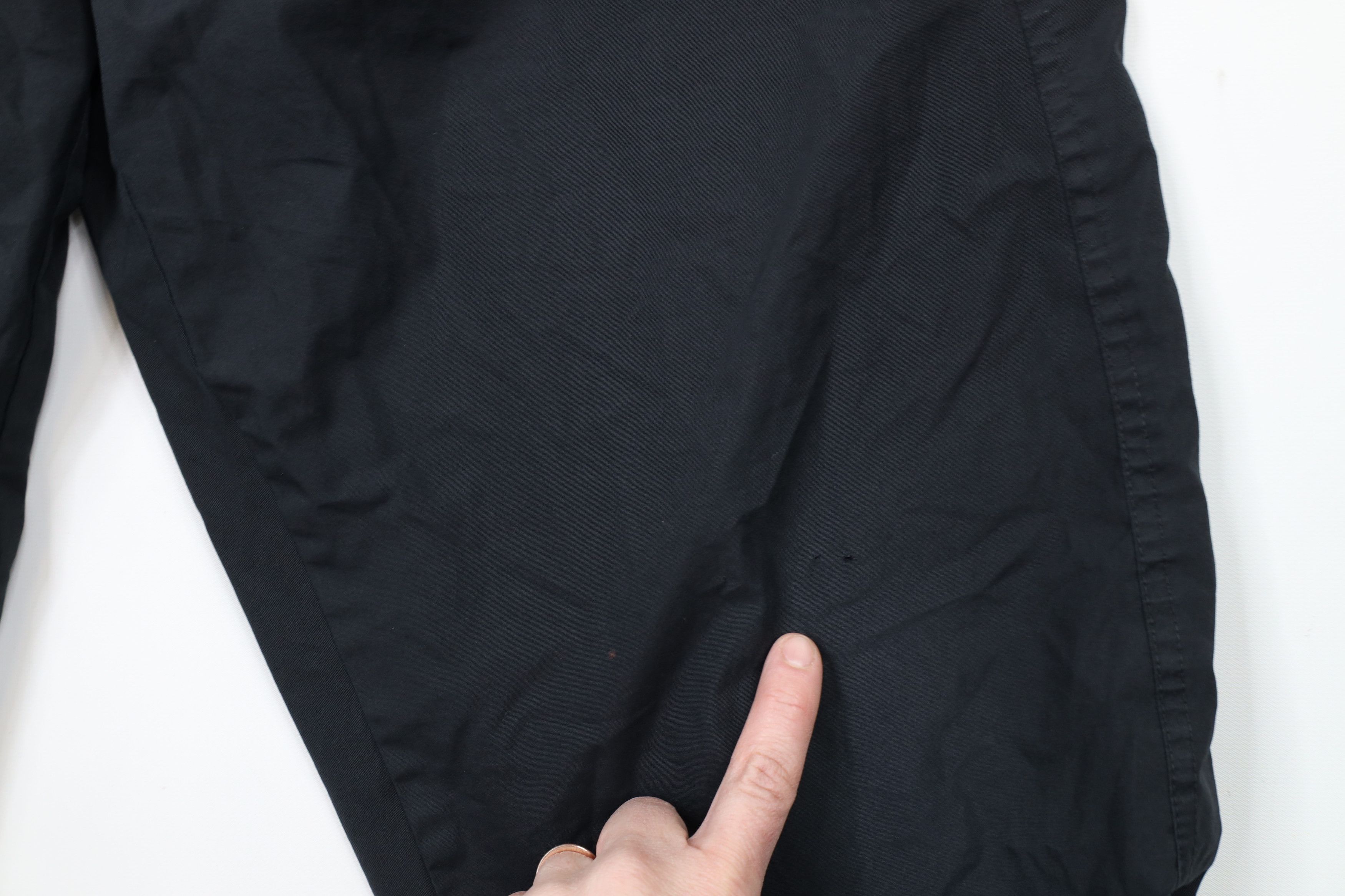 Adidas × Vintage Vintage 90s Adidas Spell Out Lined Wide Leg Pants Black Size US 36 / EU 52 - 8 Thumbnail