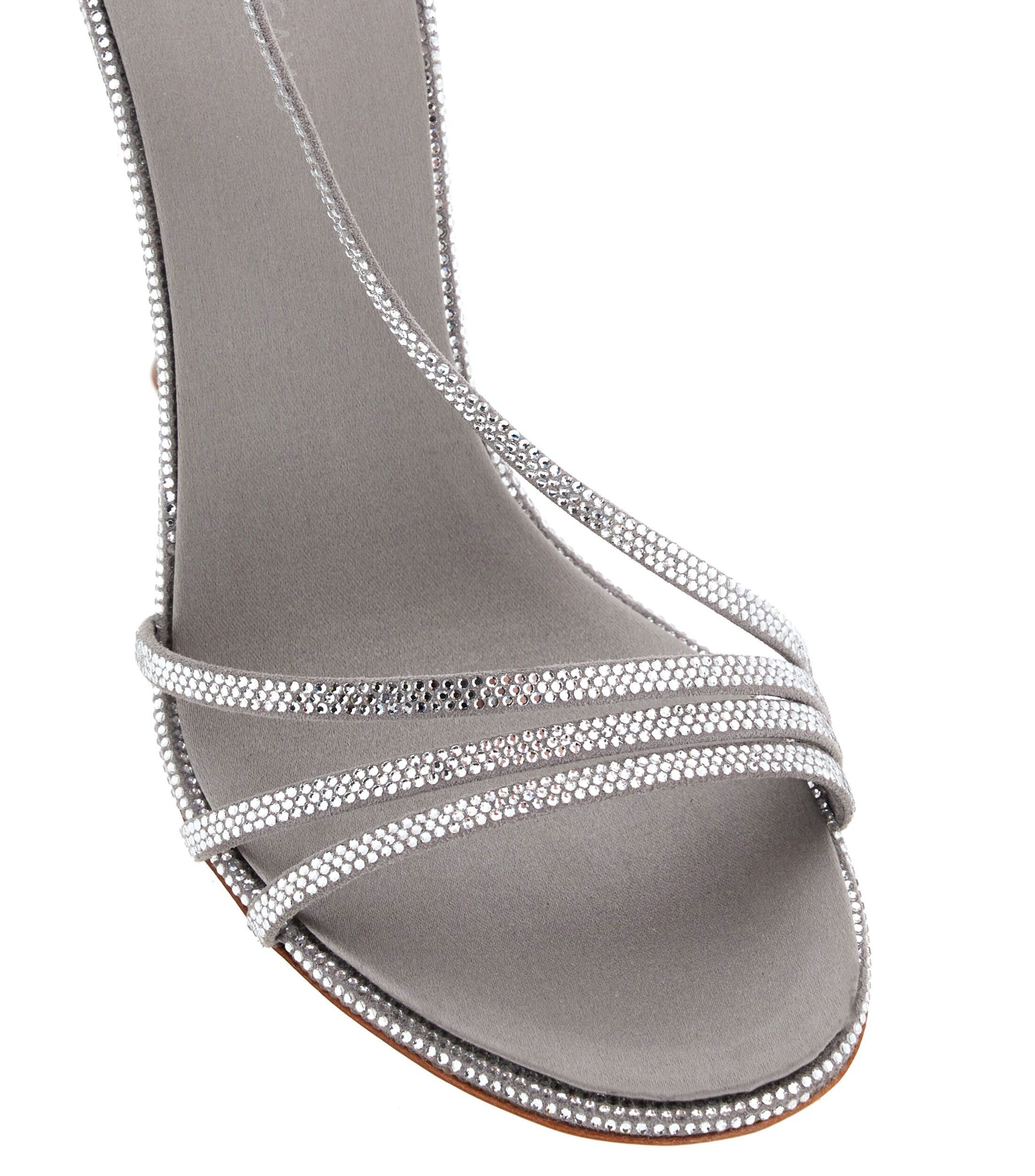 Salvatore Ferragamo o1s1rm0924 Micro Crystals Sandals in Silver Size US 6.5 / IT 36.5 - 5 Thumbnail