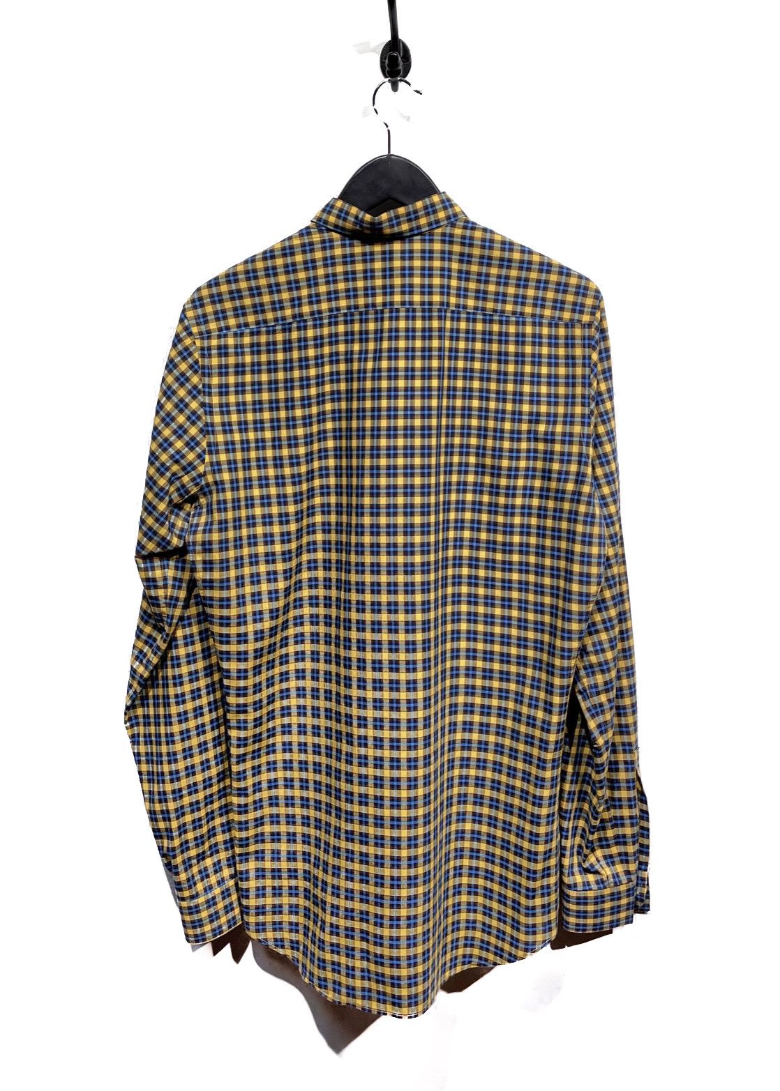 Prada Prada Yellow Blue Checkered Cotton Shirt Size US XS / EU 42 / 0 - 3 Thumbnail
