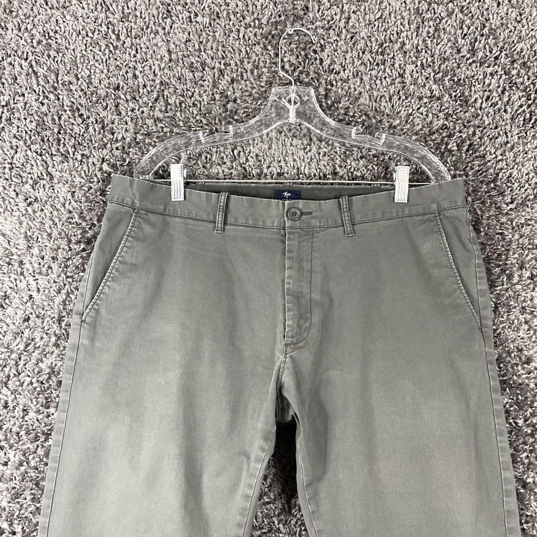 J.Crew J.CREW Flex Chino Pants Gray Regular 36x32 Mens Size US 36 / EU 52 - 4 Thumbnail