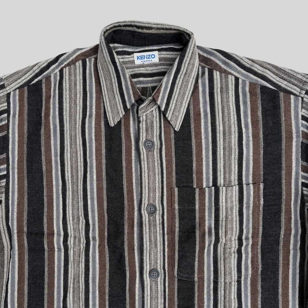 Kenzo Kenzo 1990 90s Vintage L/S Flannel Japan Made Rare Shirt Size US XL / EU 56 / 4 - 2 Thumbnail