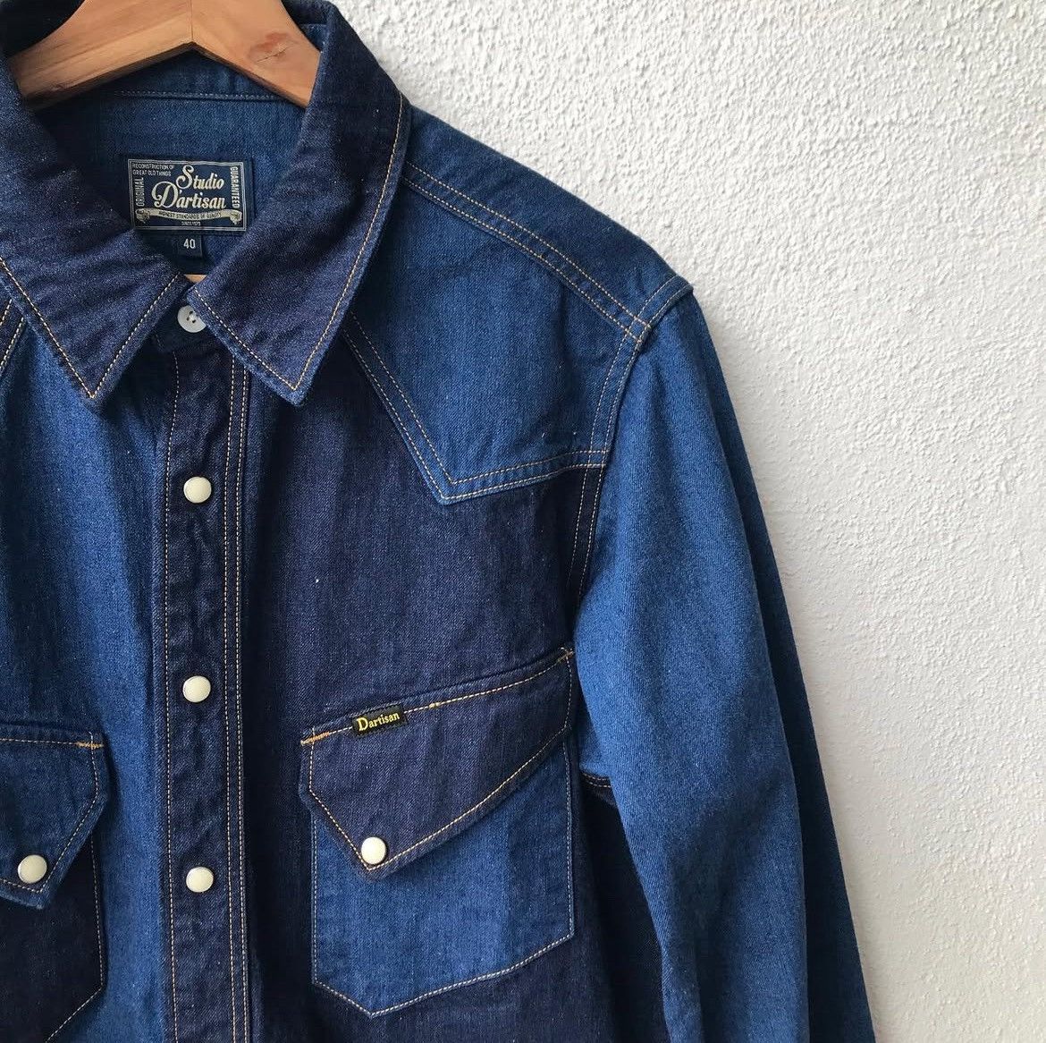 Studio D'Artisan Western Denim Shirt Size US L / EU 52-54 / 3 - 6 Thumbnail