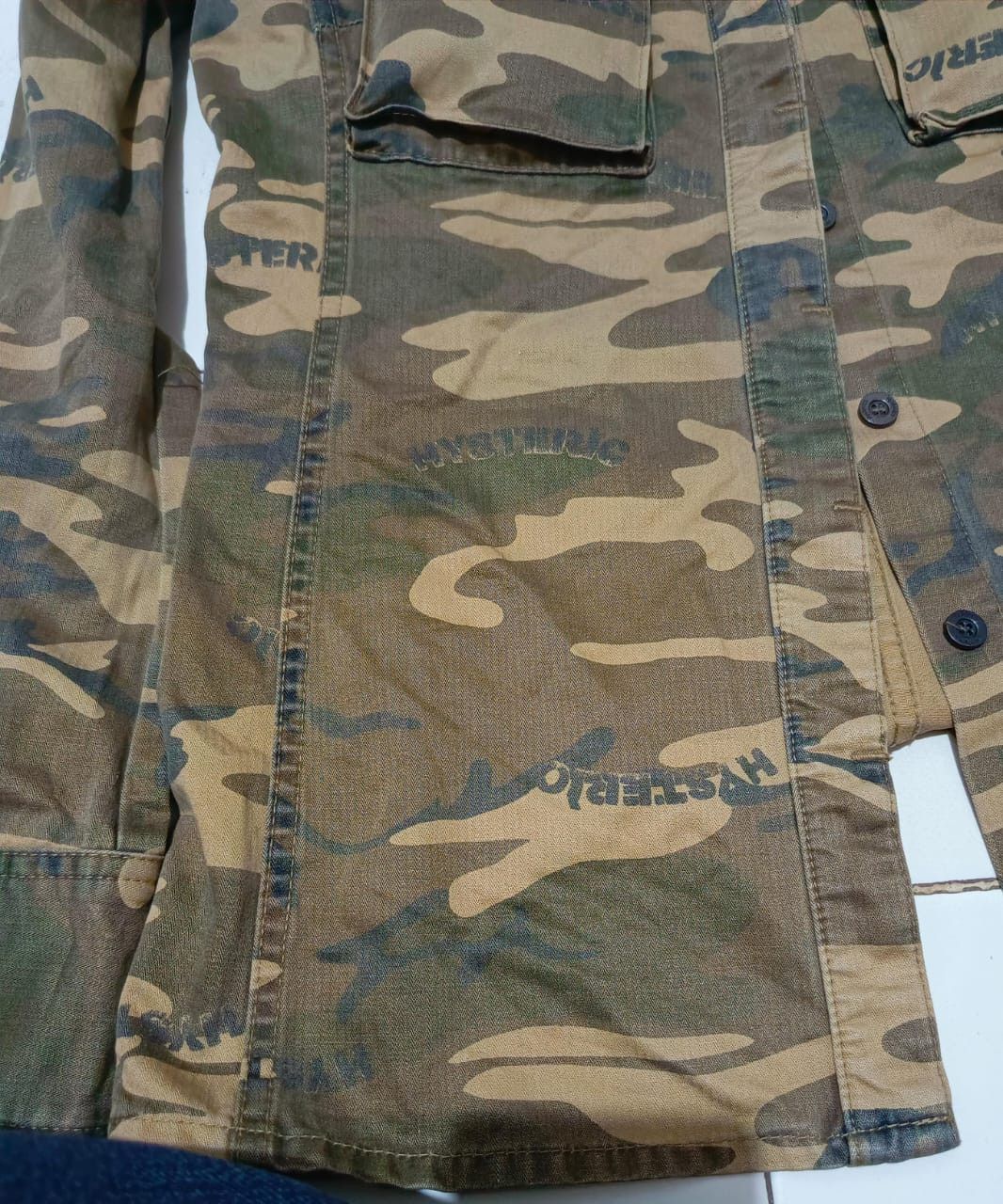Hysteric Glamour × Japanese Brand × Le Grande Bleu (L.G.B.) Hysteric Glamour Thick Cargo Shirt Camo Size ONE SIZE - 7 Thumbnail