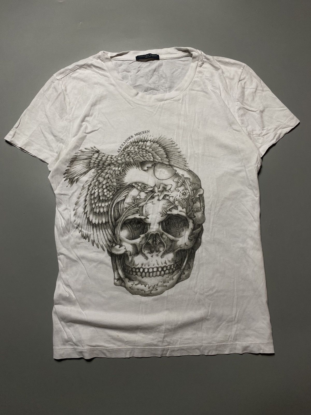 Alexander McQueen 🔥 Alexander McQueen T-shirt Skull print y2k Size M / US 6-8 / IT 42-44 - 1 Thumbnail